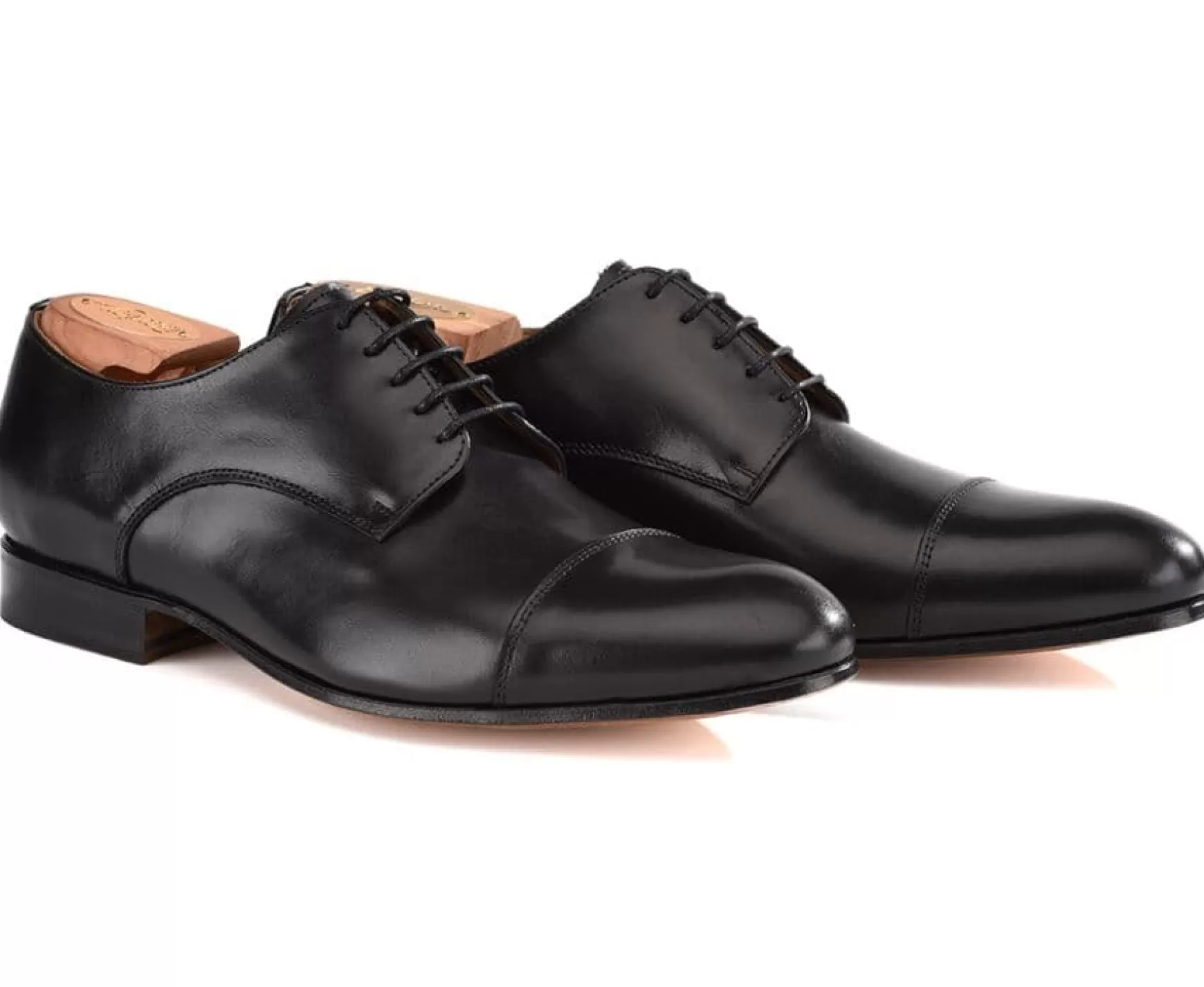 Bexley Derby Shoes | Black Derby Shoes - Leather Outsole Durrington Blackblack With Black Waistband