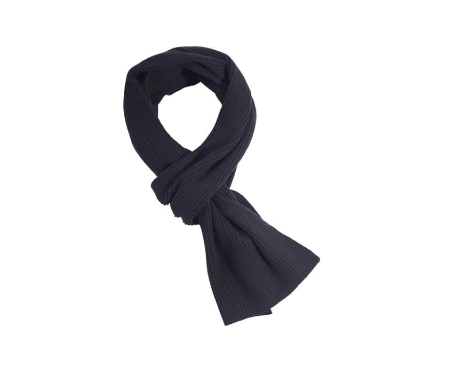 Bexley | Black Lambswool Scarf | Blackblack With Black Waistband