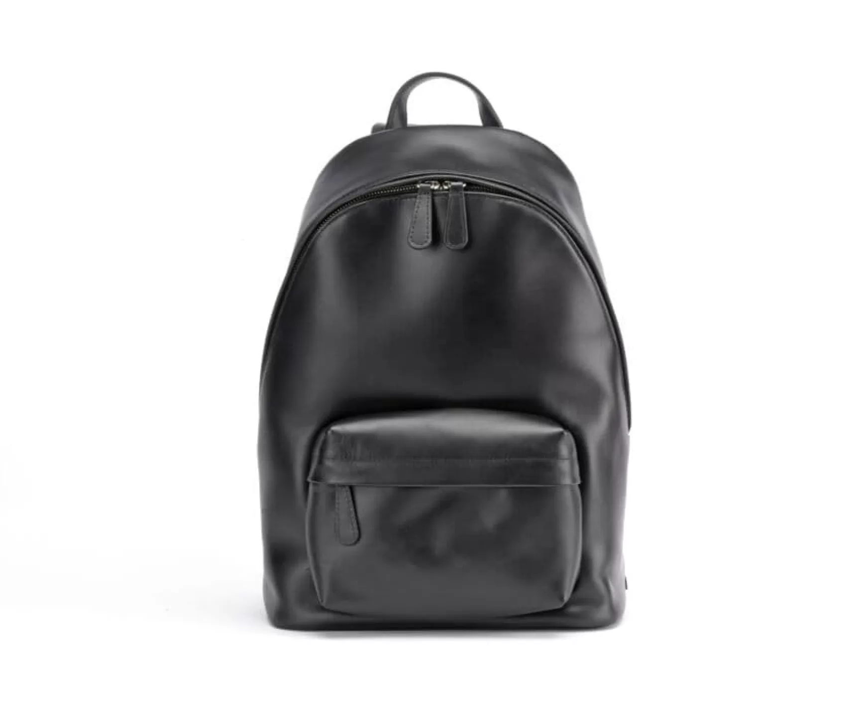 Bexley | Black Men'S Leather Backpack Blackblack With Black Waistband