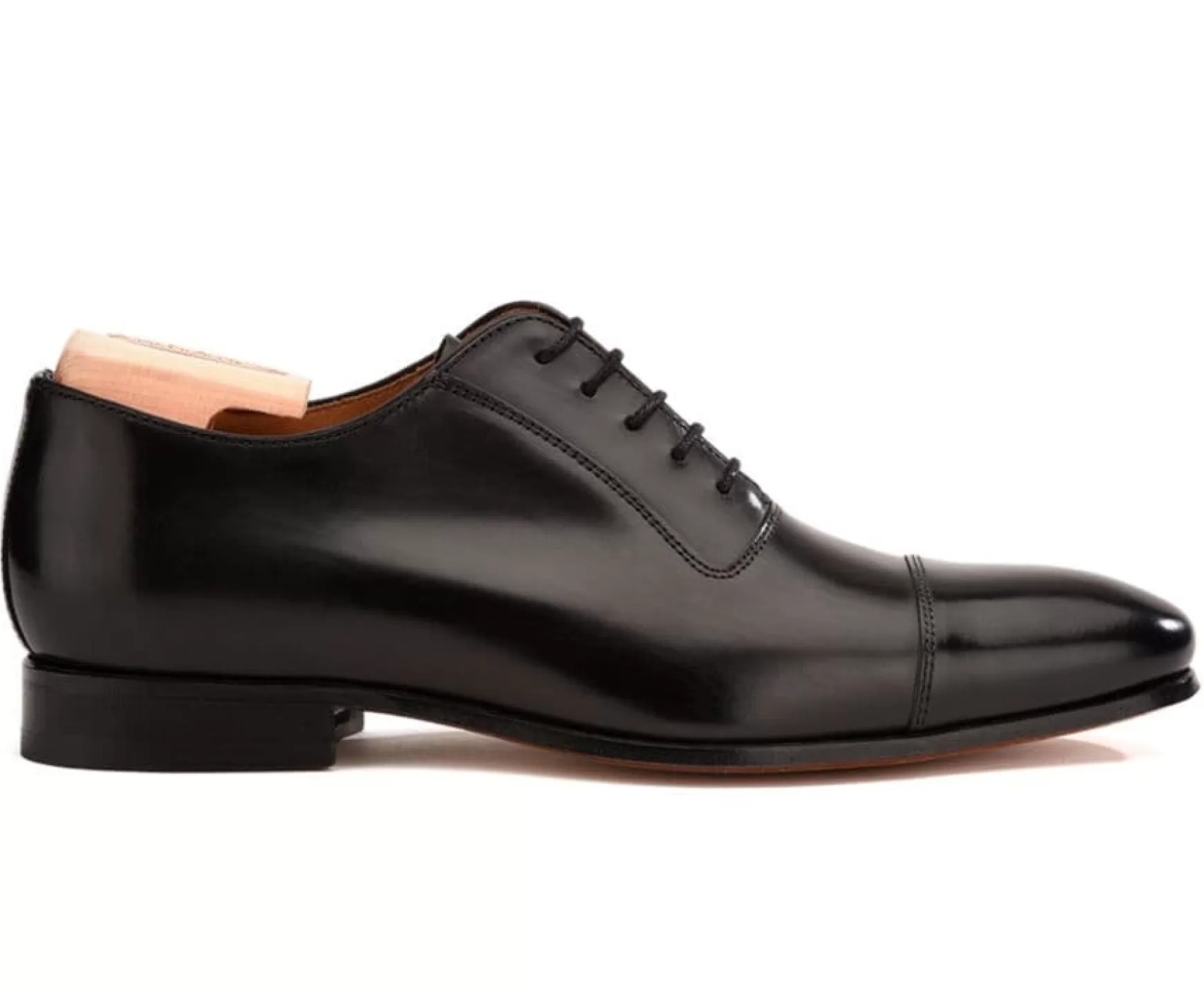 Bexley Comfort Shoes | Black Men'S Oxford Shoes - Leather Outsole Ringwood Blackblack With Black Waistband