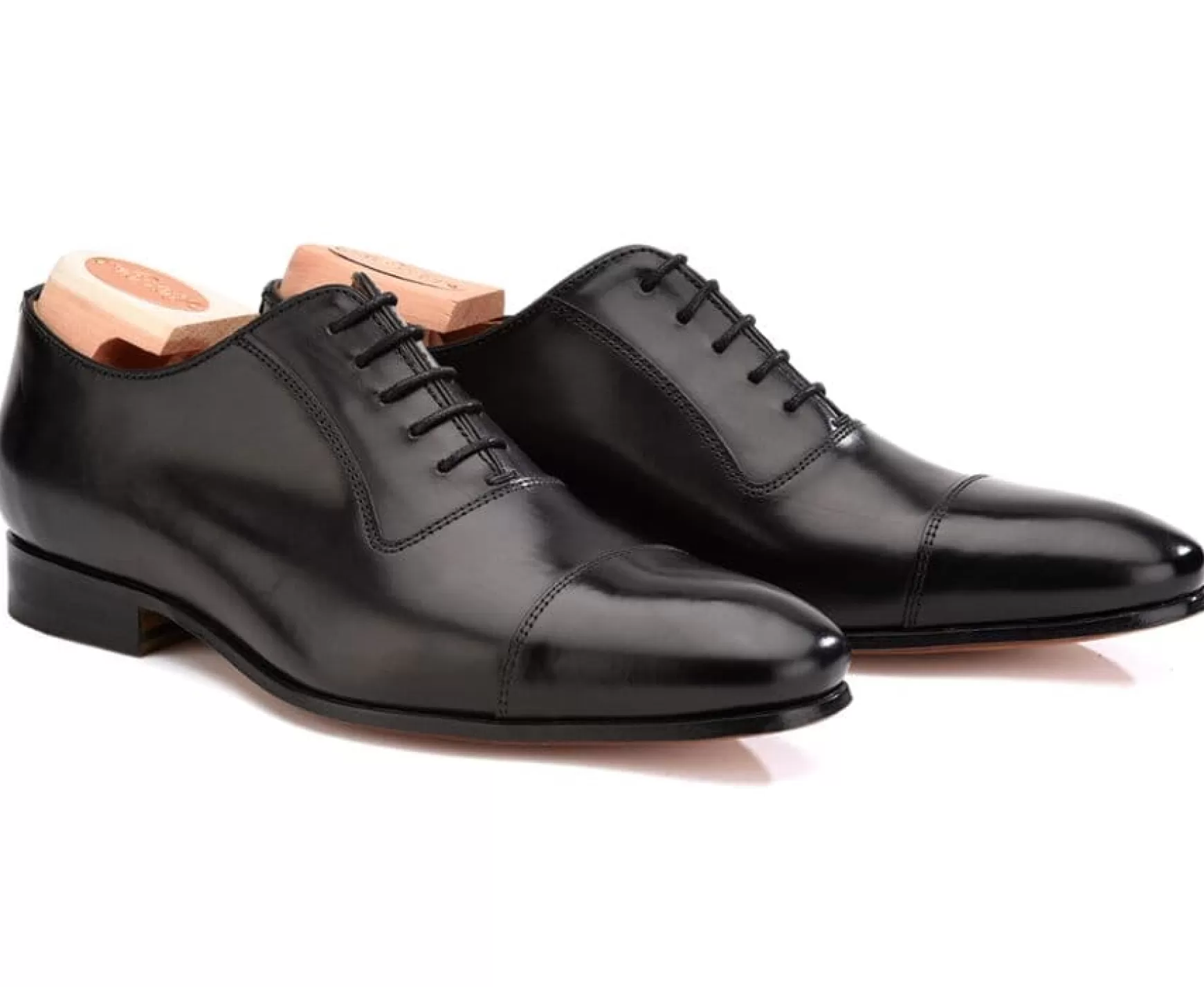 Bexley Comfort Shoes | Black Men'S Oxford Shoes - Leather Outsole Ringwood Blackblack With Black Waistband