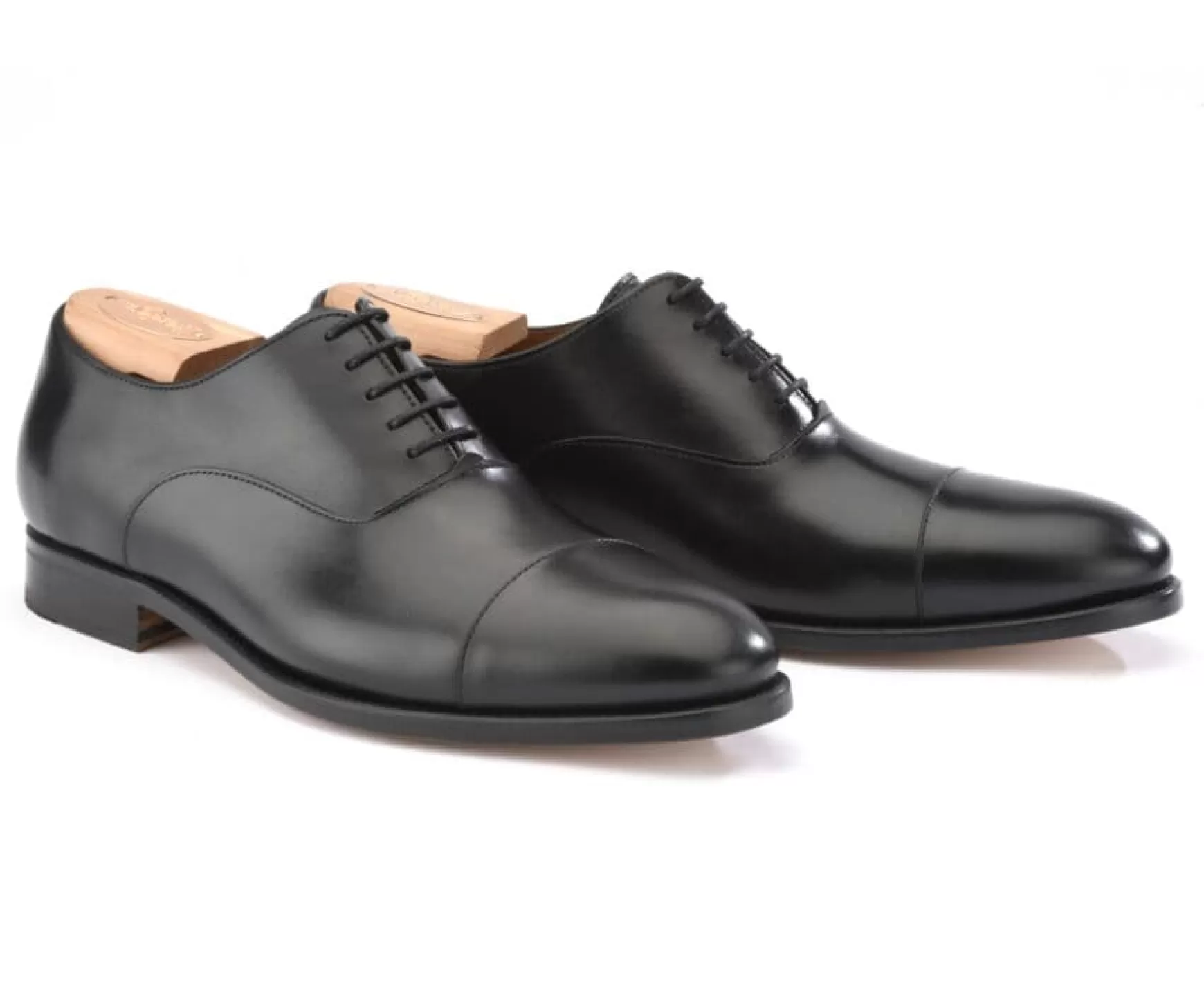 Bexley Oxford Shoes | Black Oxford Shoes - Leather Outsole Winford Blackblack With Black Waistband