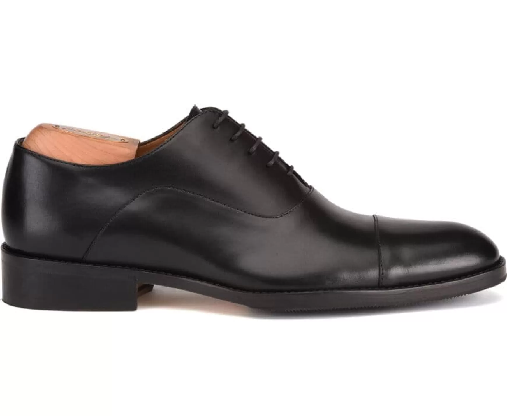 Bexley Oxford Shoes | Black Oxford Shoes - Rubber Pad Brackley Patin Blackblack With Black Waistband