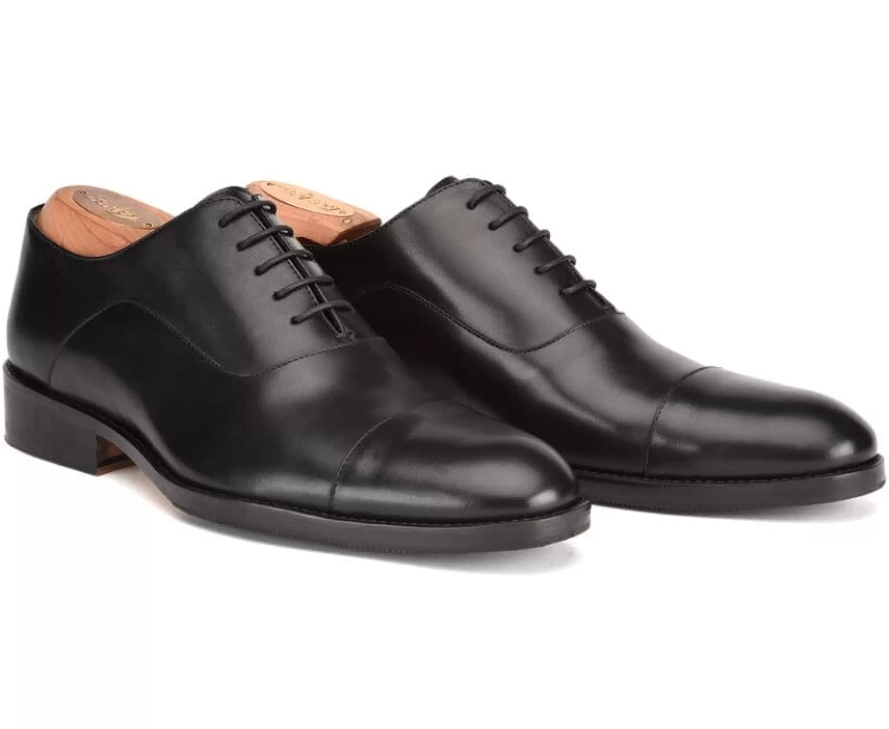 Bexley Oxford Shoes | Black Oxford Shoes - Rubber Pad Brackley Patin Blackblack With Black Waistband