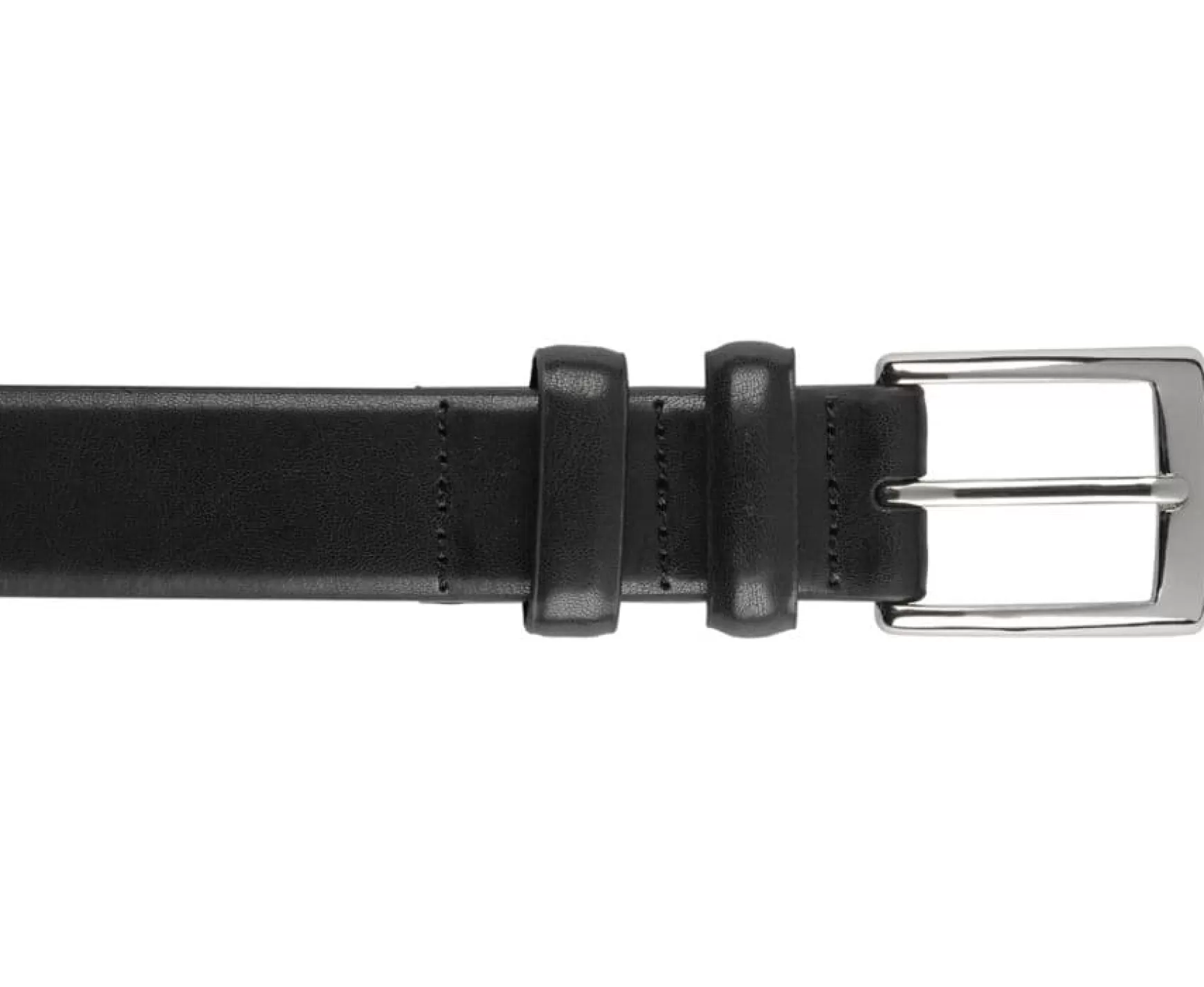 Bexley | Black Suit Belt For Men Ramsgate Silver Blackblack With Black Waistband