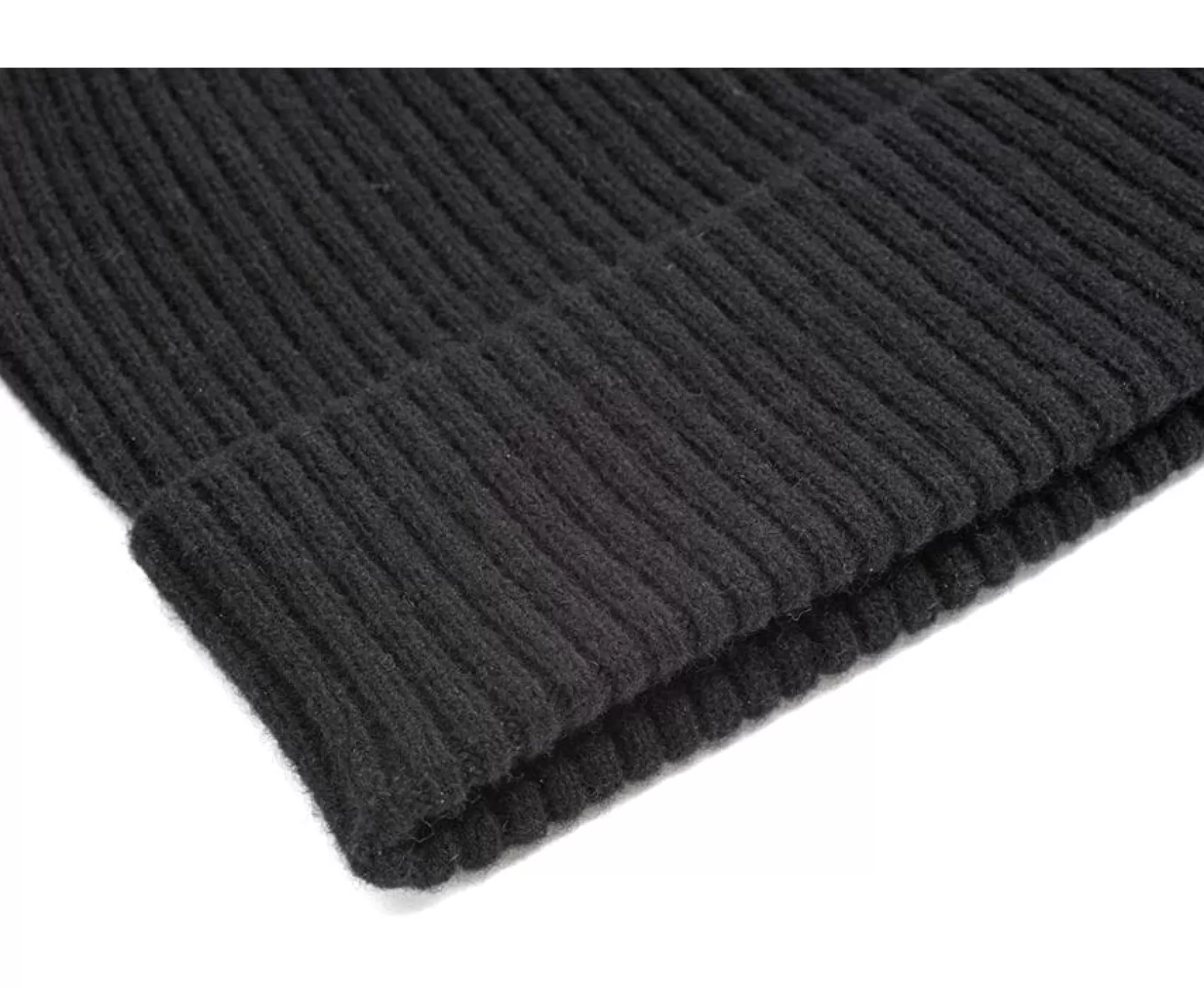 Bexley | Black Wool Beanie Hat Benneth Blackblack With Black Waistband