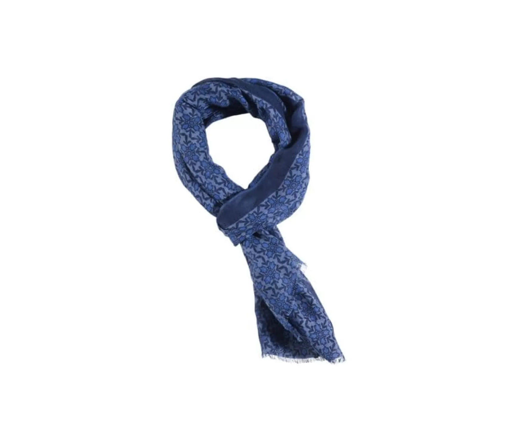 Bexley | Blue Pattern & Indigo Scarf Motif Bleu Et Bleu Indigo