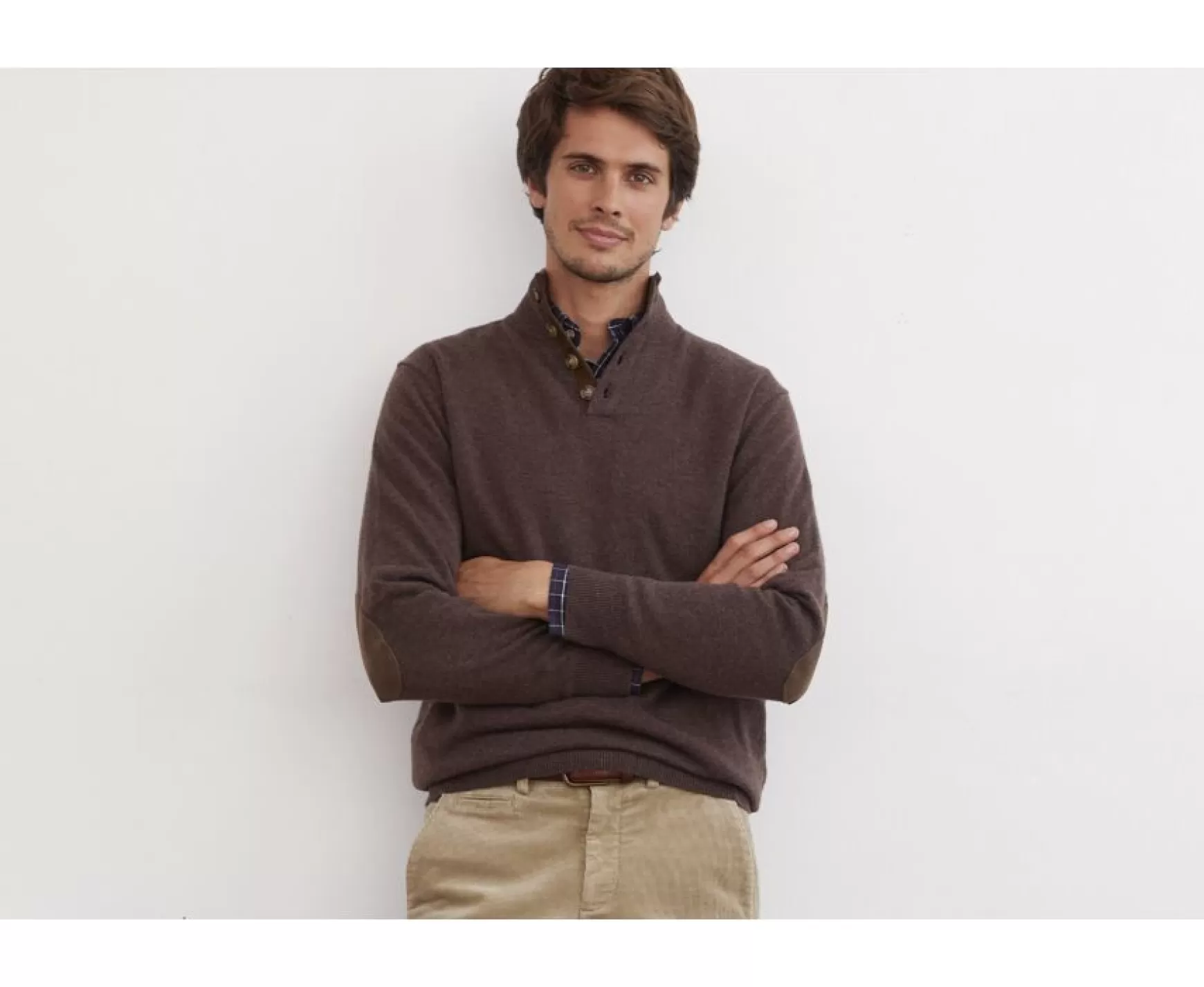 Bexley | Brown High-Collar Wool Jumper Kiltan Chestnut Brown