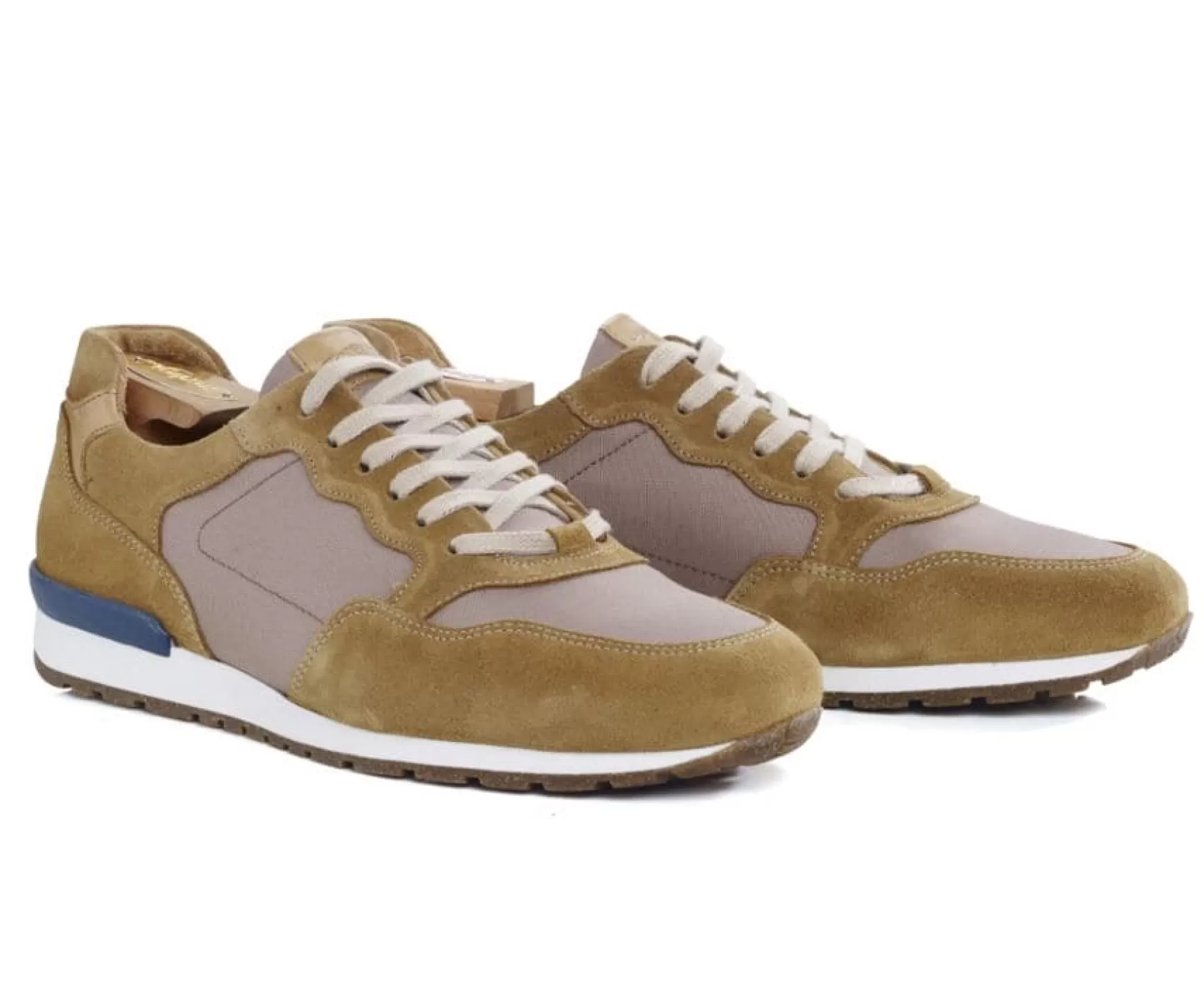 Bexley Trainers & Sneakers | Camel Suede Leather Trainers Canberra Ii Velours Camel