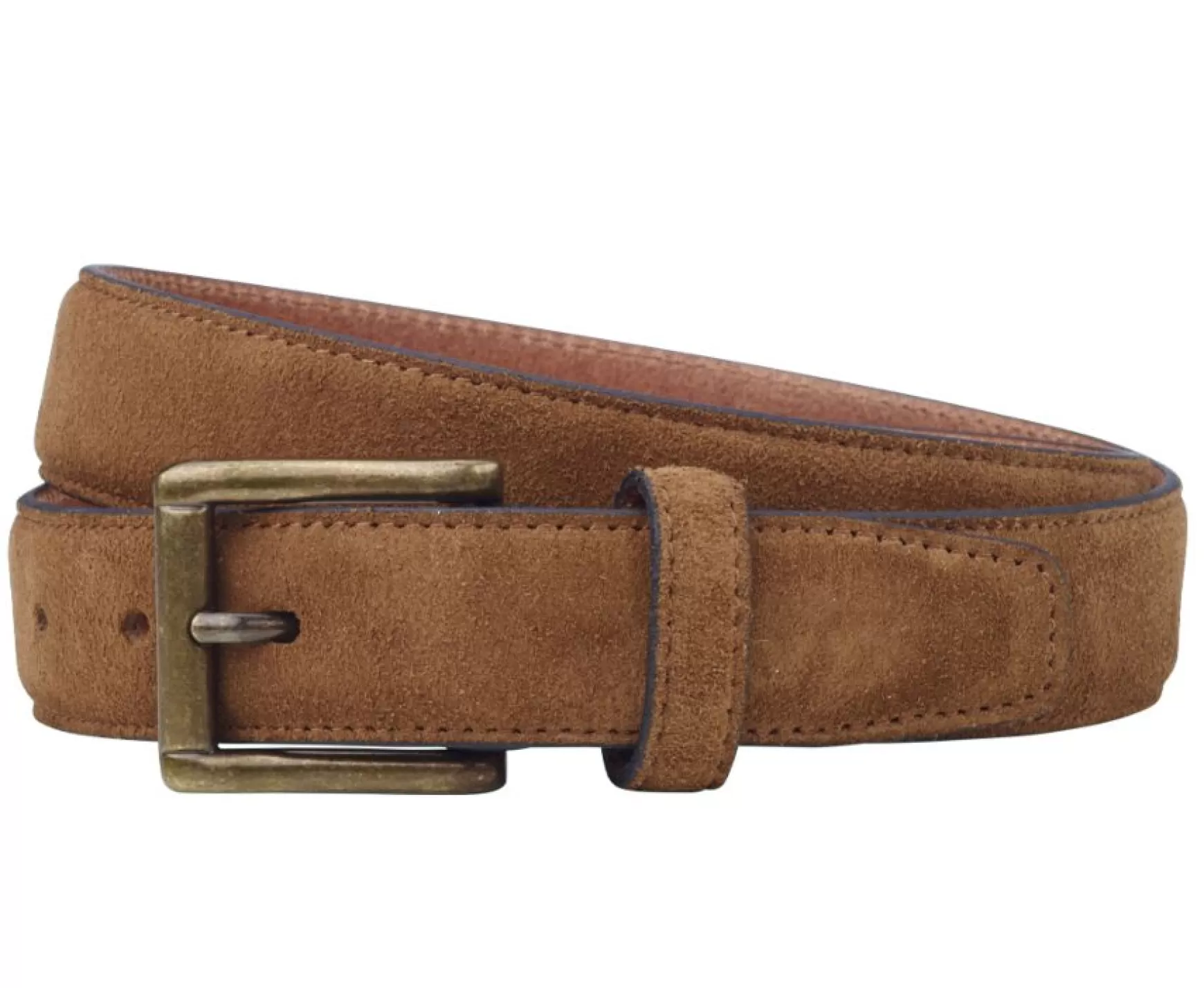 Bexley | Caramel Suede Belt For Men Harrowgate Toffy Suede