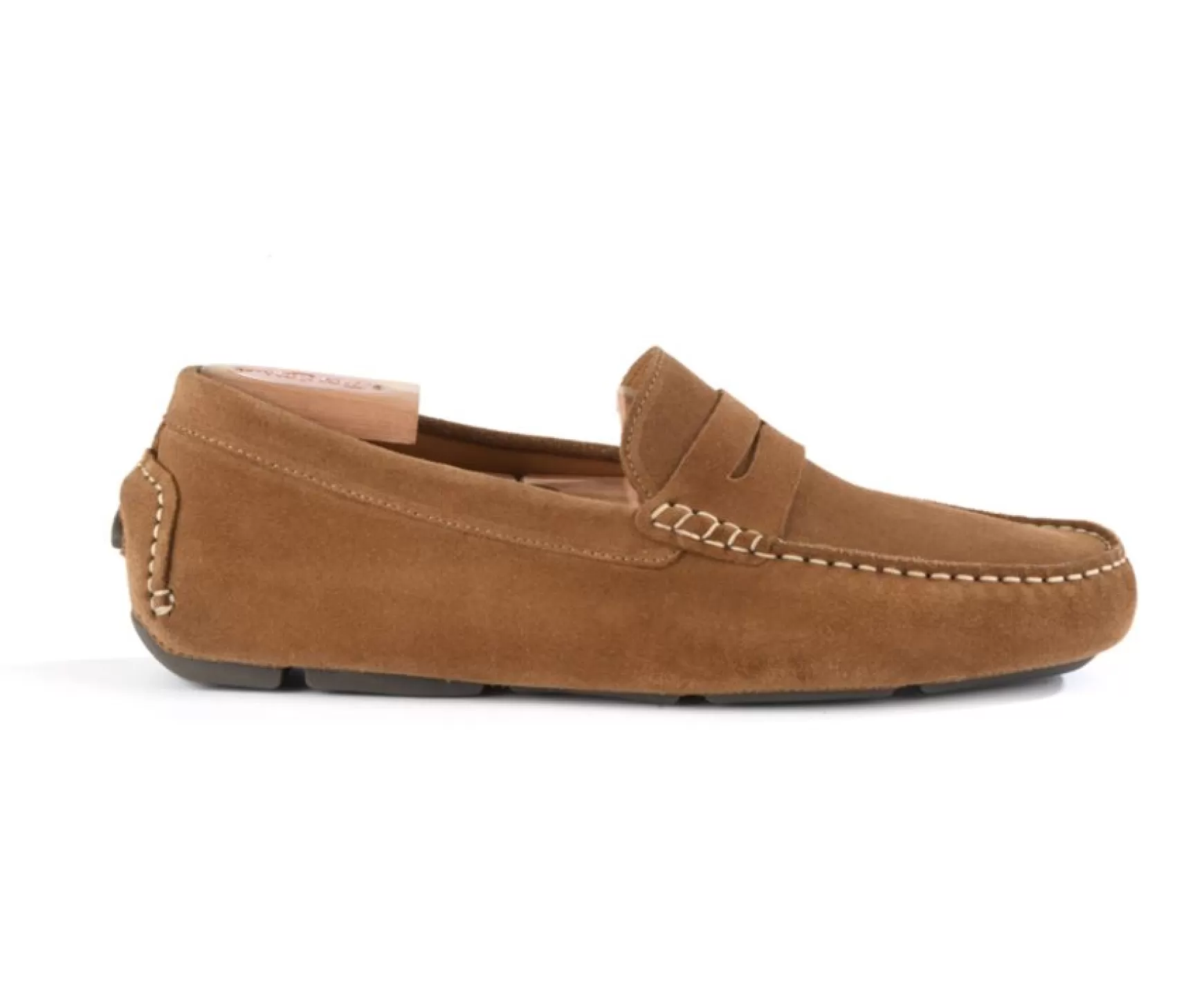 Bexley Moccasins | Chamois Suede Men'S Driving Moccasins Seacrest Hazelnut Suede