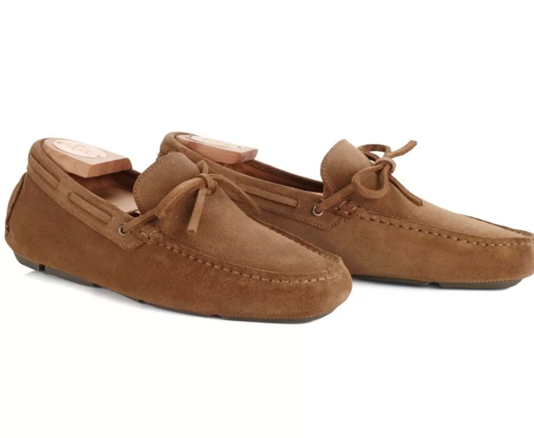 Bexley Moccasins | Chamois Velvet Men'S Summer Loafers Deltona Hazelnut Suede