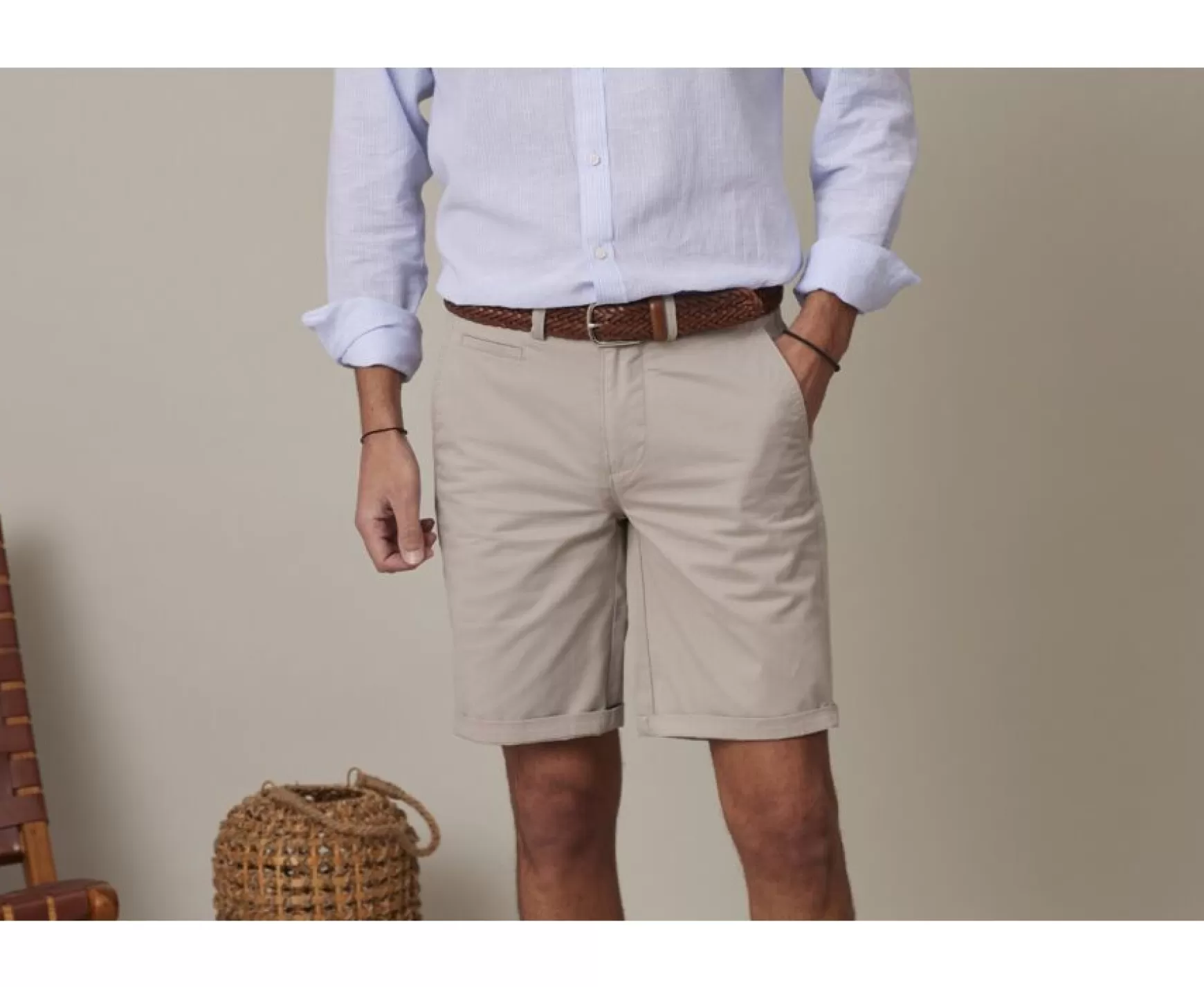 Bexley Chino Shorts | Chino Shorts Barry Dark Greige