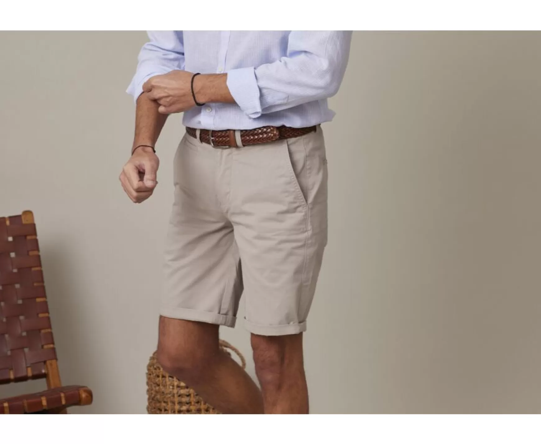 Bexley Chino Shorts | Chino Shorts Barry Dark Greige