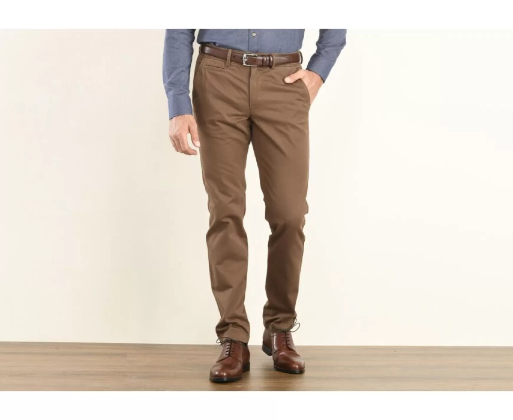 Bexley Adjusted Fit | Chino Trousers For Men Nigel Ii Chocolate