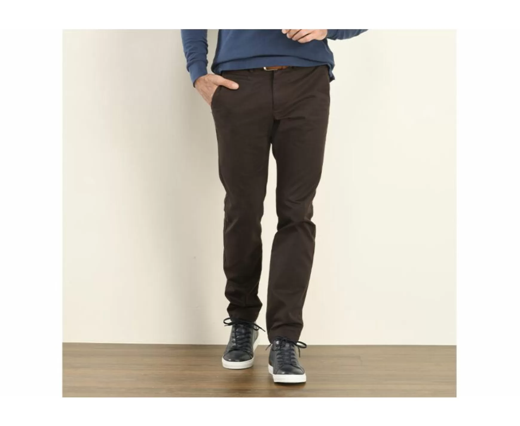 Bexley Adjusted Fit | Chino Trousers For Men Nigel Ii Dark Brown