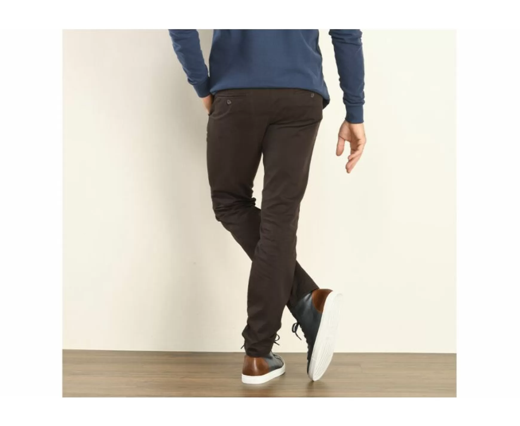 Bexley Adjusted Fit | Chino Trousers For Men Nigel Ii Dark Brown