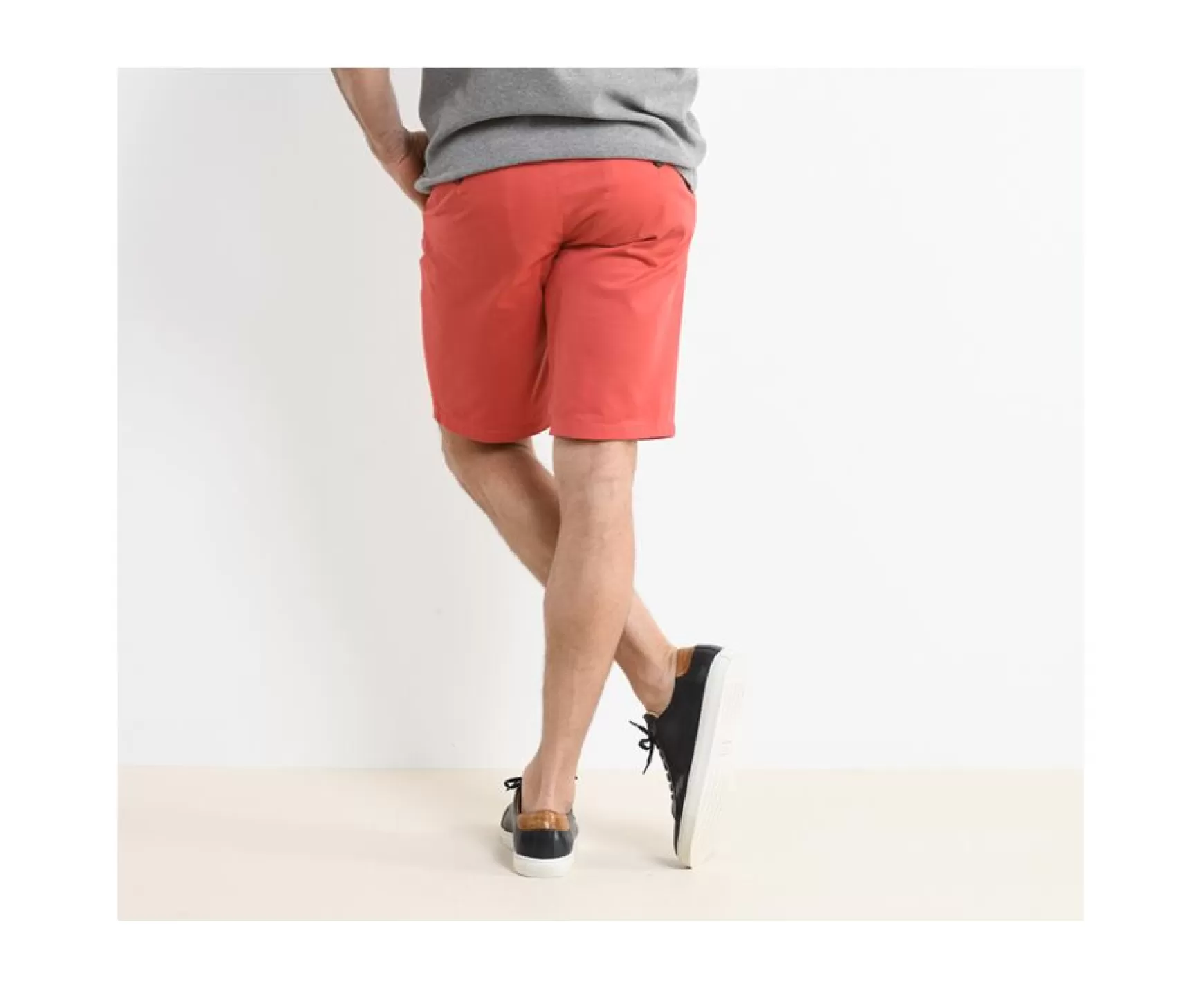 Bexley Chino Shorts | Coral Chino Shorts Barry Coral Pink Melange