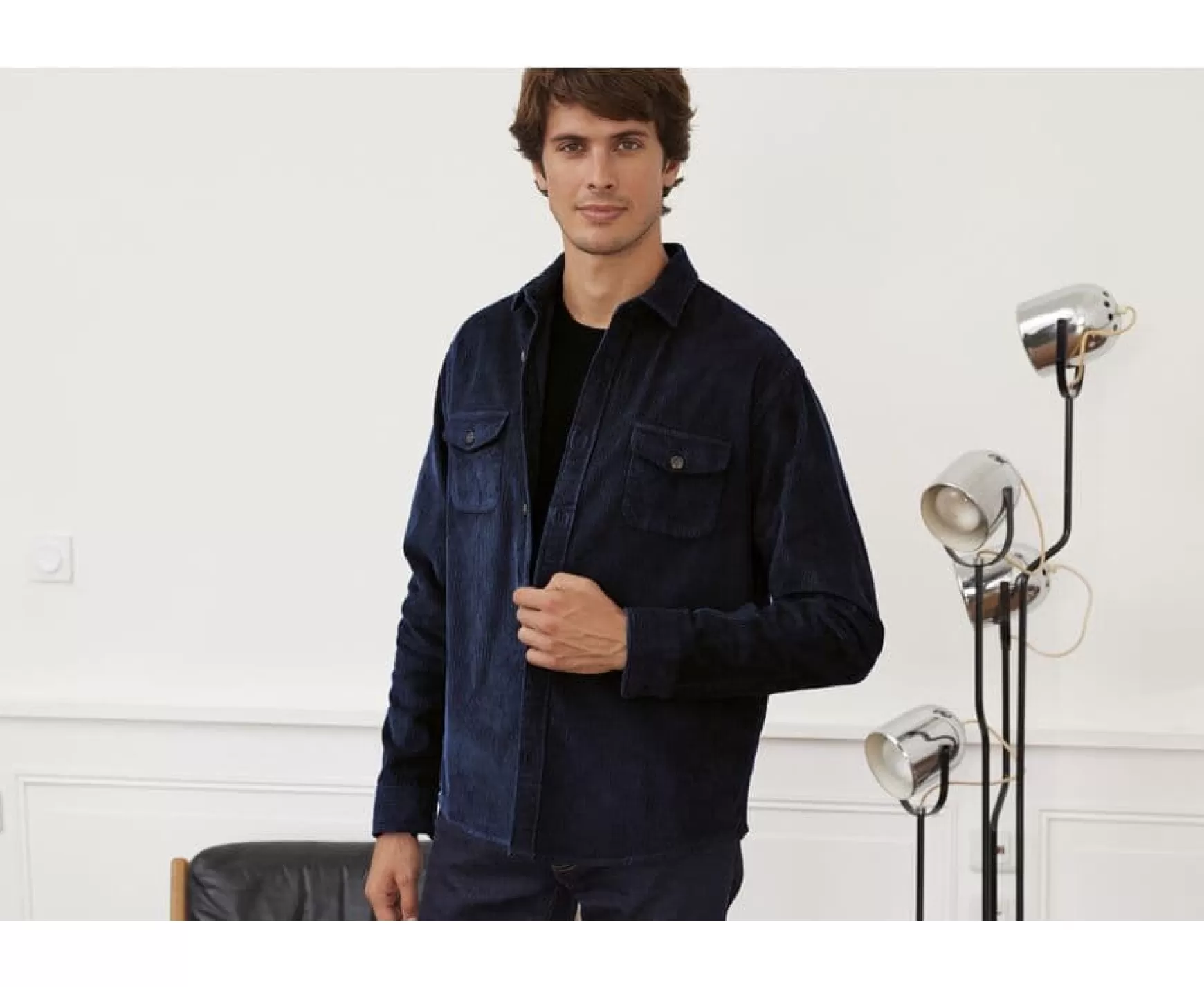 Bexley | Corduroy Over Shirt Victorin Navy