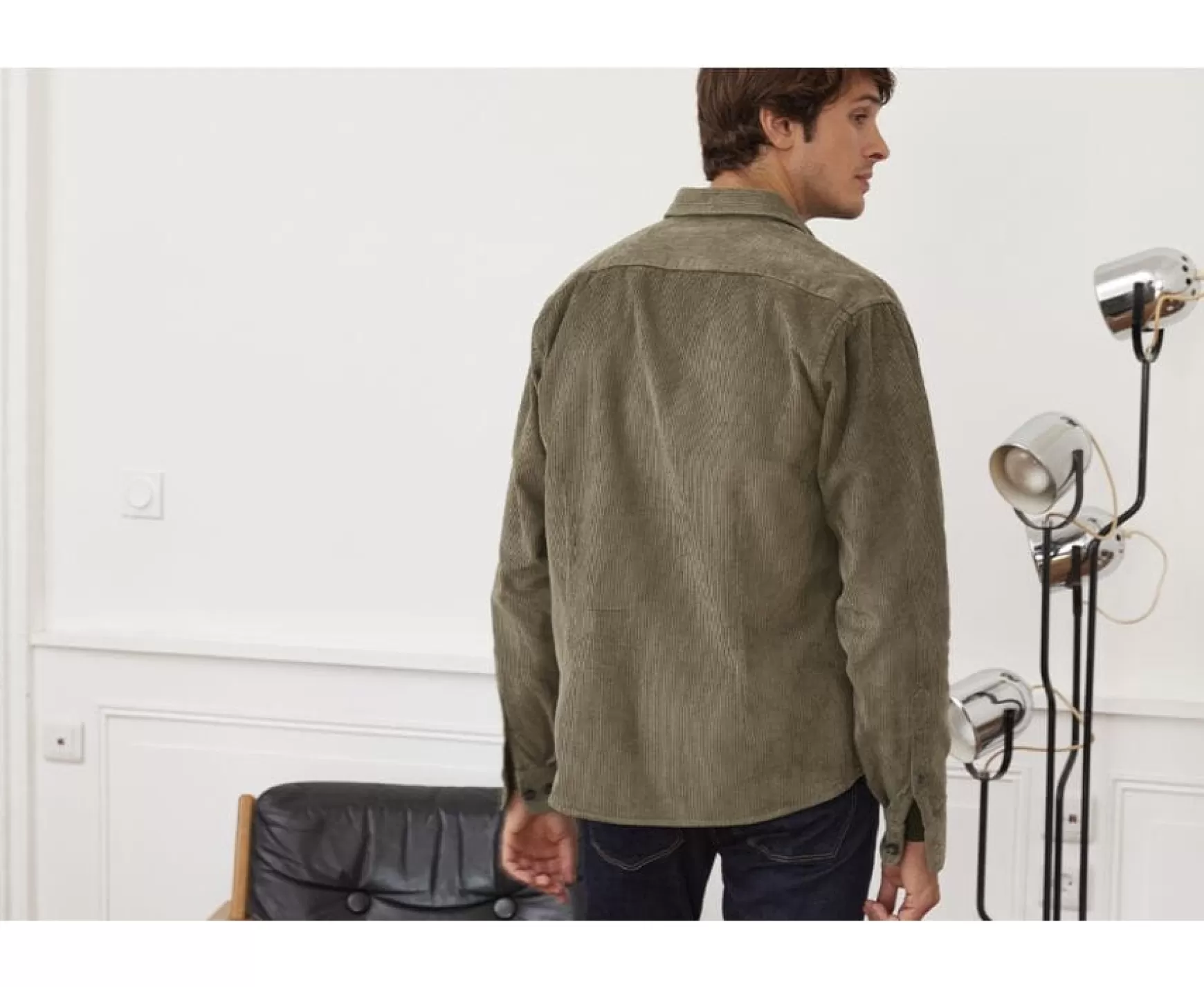 Bexley | Corduroy Over Shirt Victorin Army Green