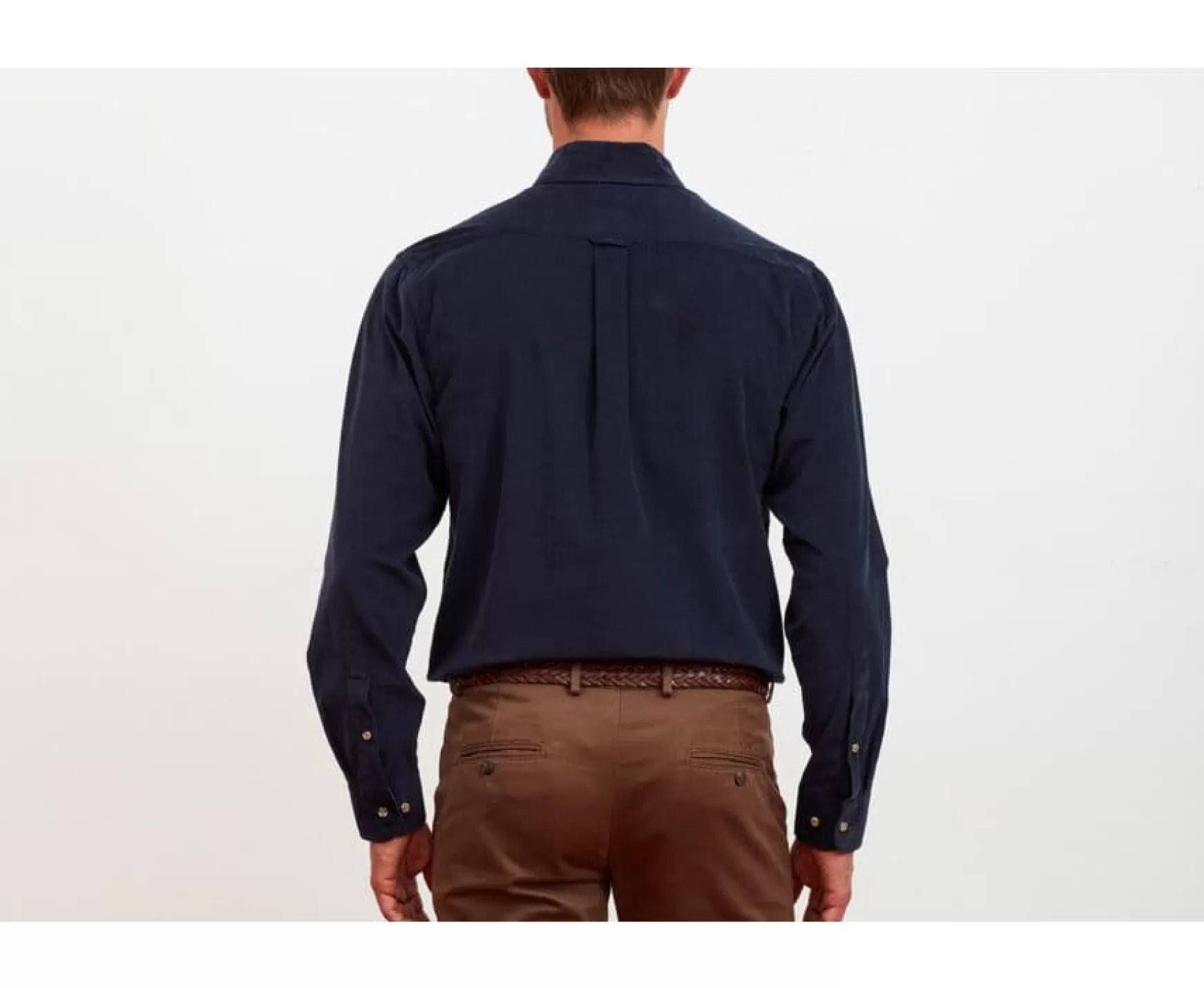 Bexley | Corduroy Shirt - American Collar Wardley Navy