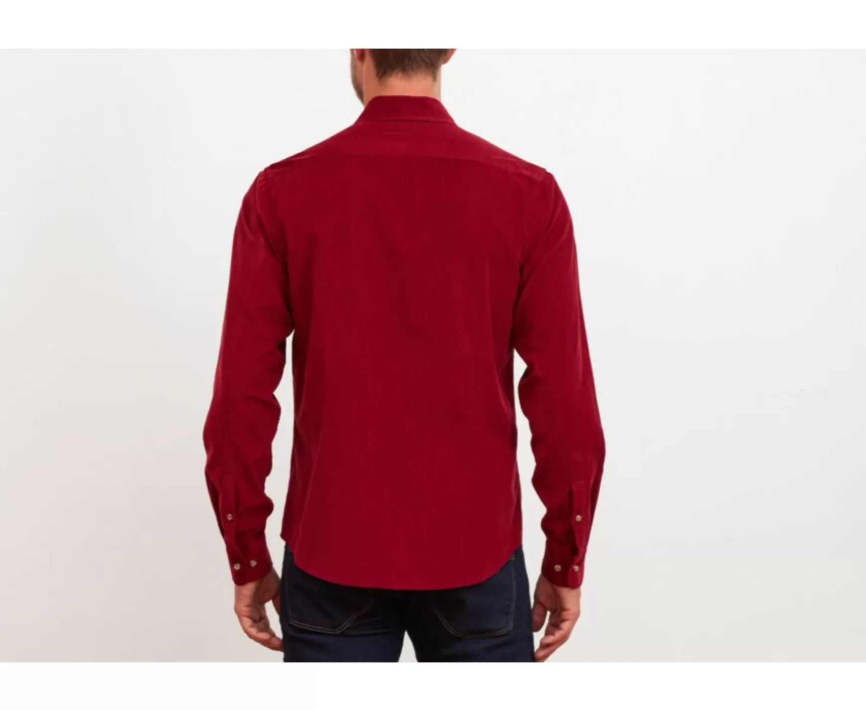 Bexley | Corduroy Shirt Wayne Dark Red