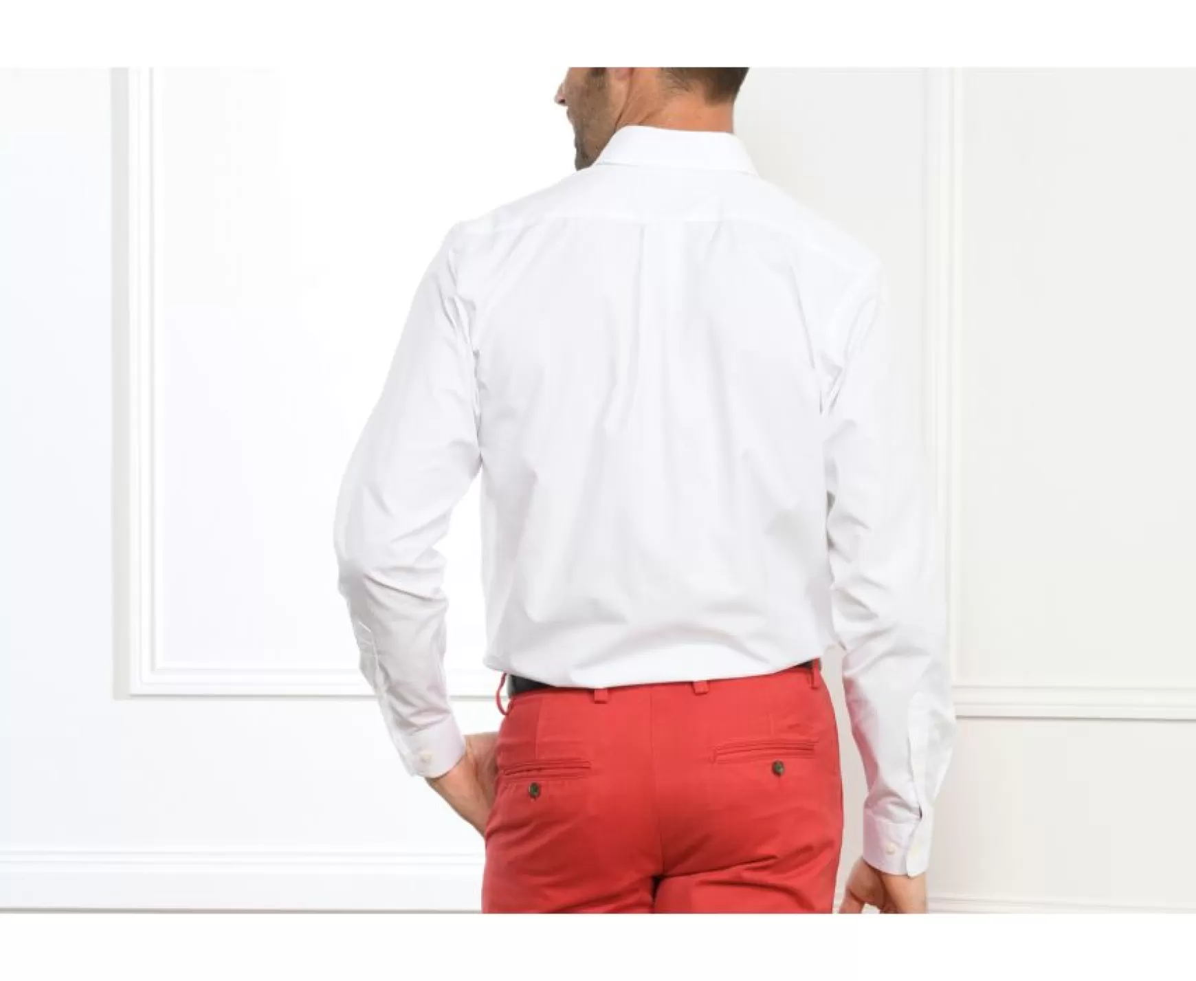 Bexley | Cotton Shirt - Chest Pocket Albert White