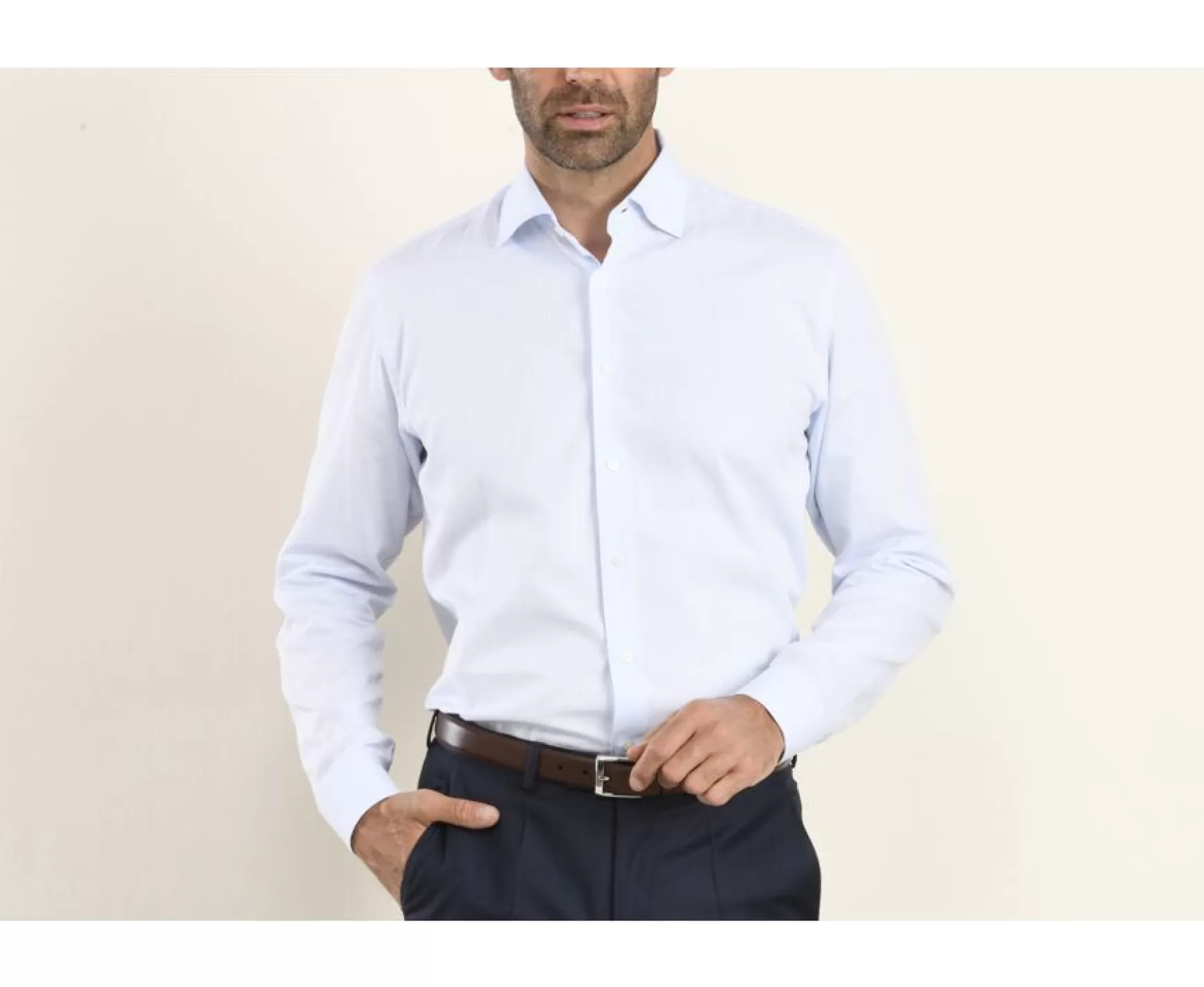 Bexley | Cotton Shirt - Italian Collar Angelo Light Blue