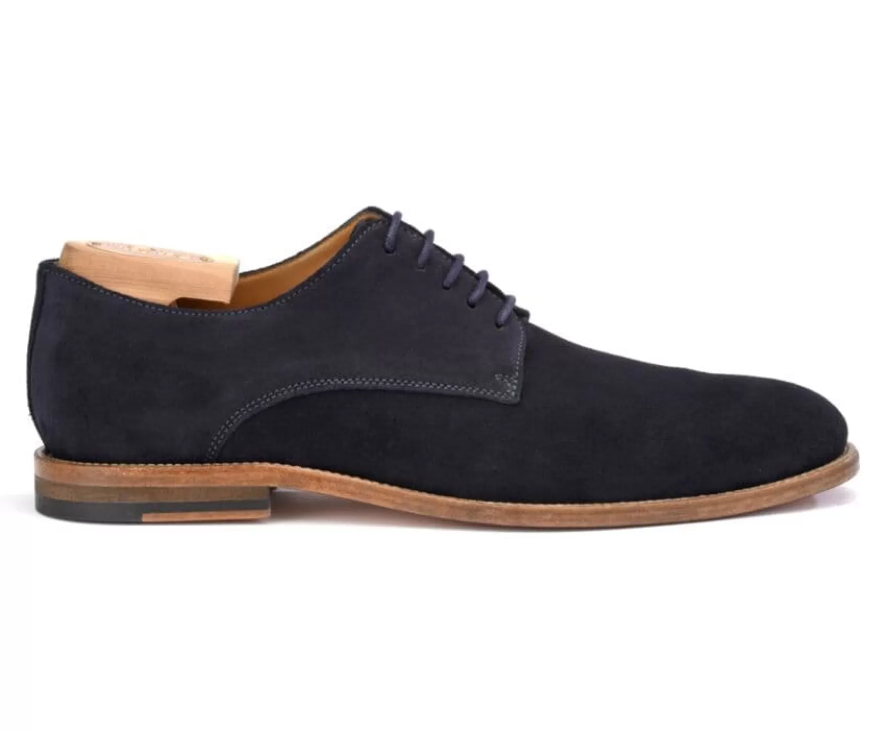 Bexley Comfort Shoes | Derby Shoes - Leather Outsole Hilperton Navy Suede