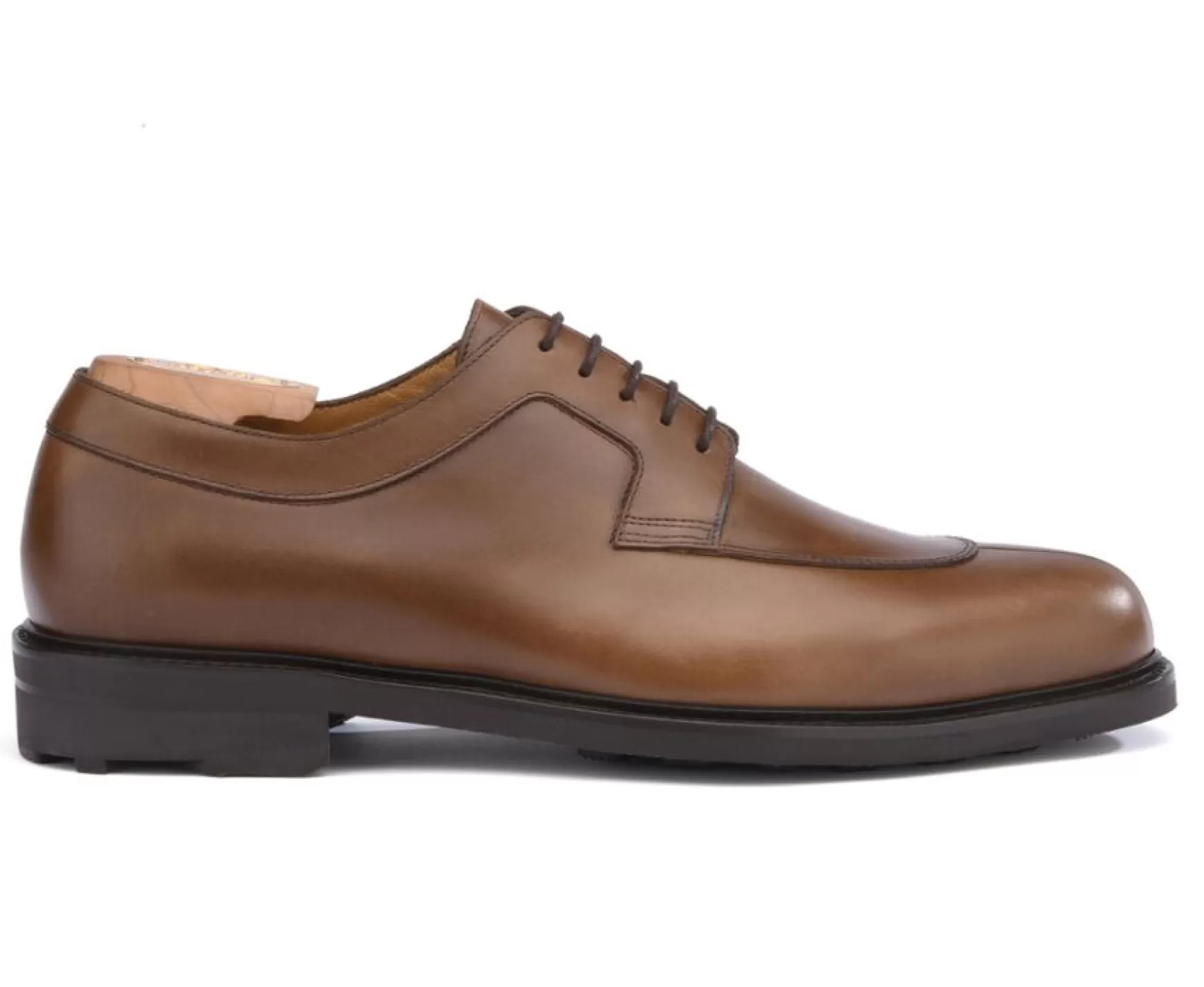 Bexley Comfort Shoes | Derby Shoes - Rubber Outsole Kent Gomme Country Brown Cognac