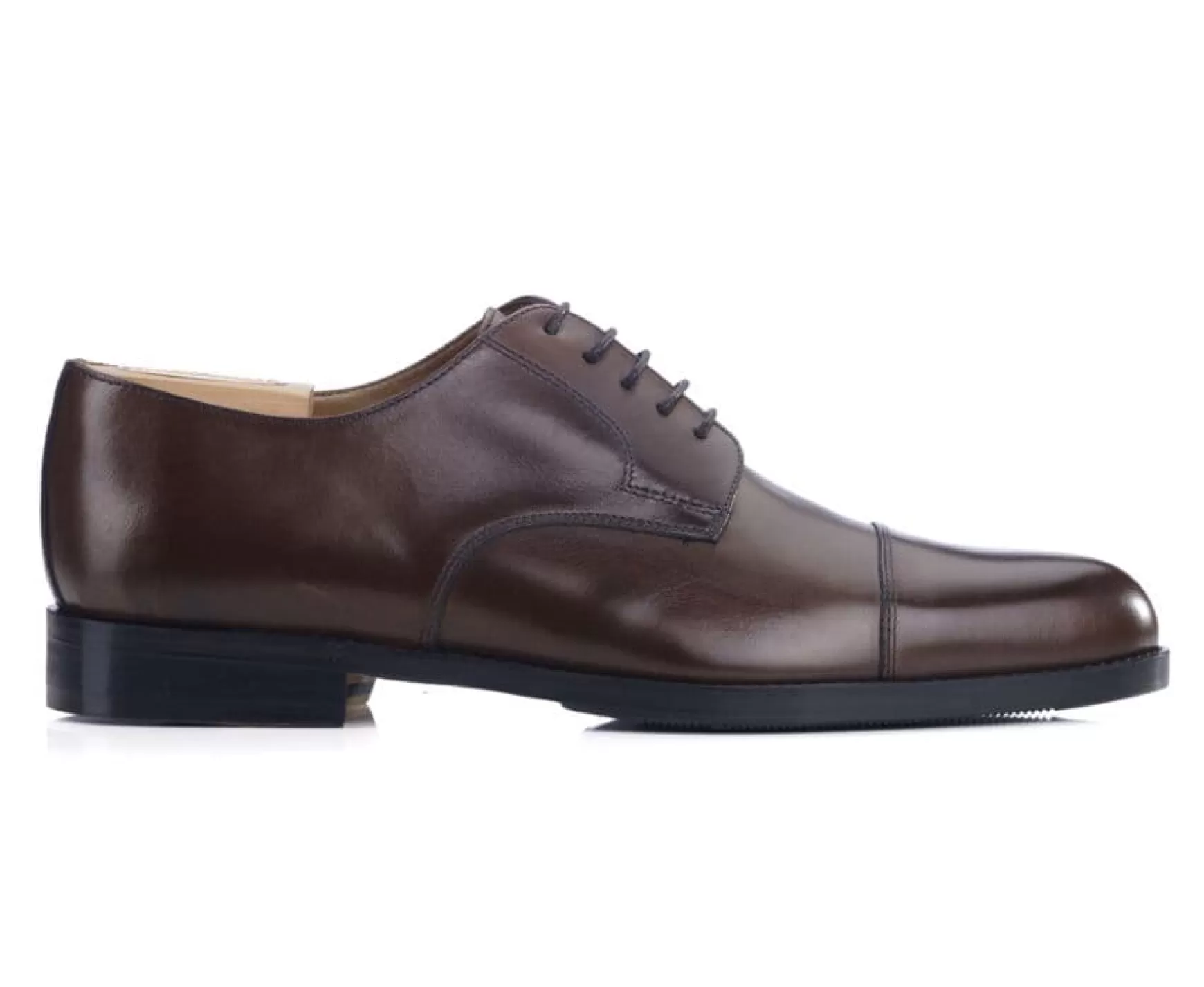 Bexley Comfort Shoes | Derby Shoes - Rubber Pad Mayfair Classic Patin Patina Chocolate