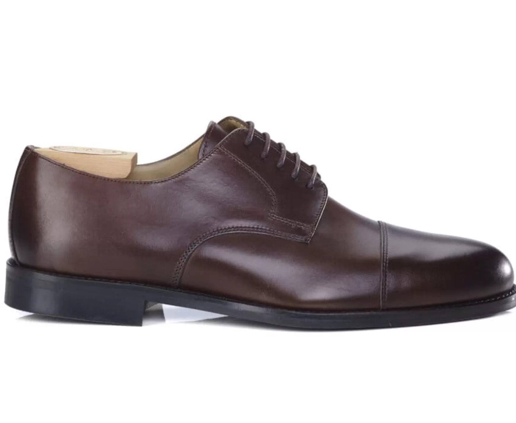 Bexley Derby Shoes | Derby Shoes - Rubber Sole - Mayfair Classic Gomme Ville | Chocolate