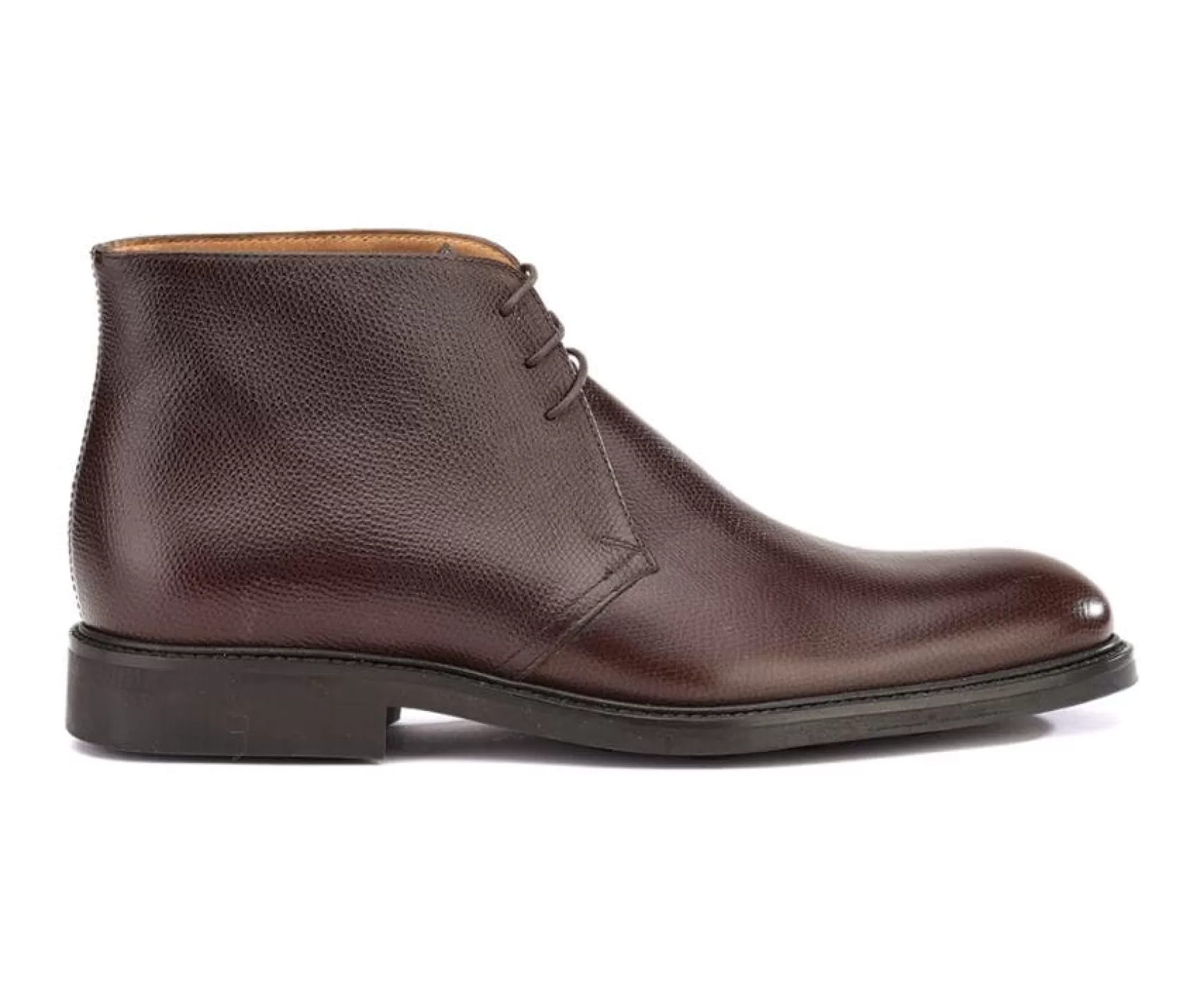 Bexley Boots Shoes | Grained Chocolate Low Boots Greenwich Gomme City Chocolate Grained Leather