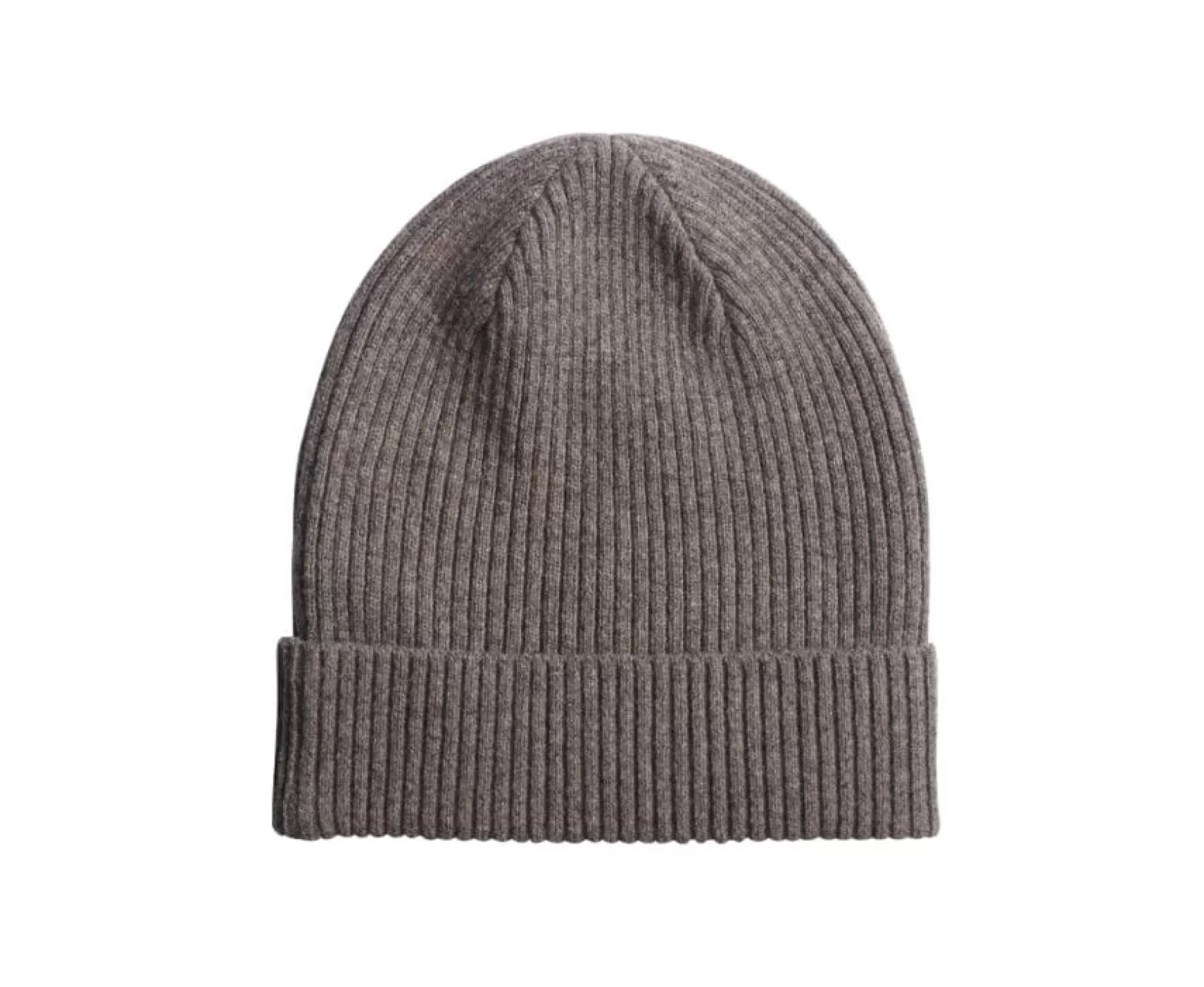 Bexley | Grey Taupe Melange Wool Beanie Hat Benneth Taupe Grey Melange