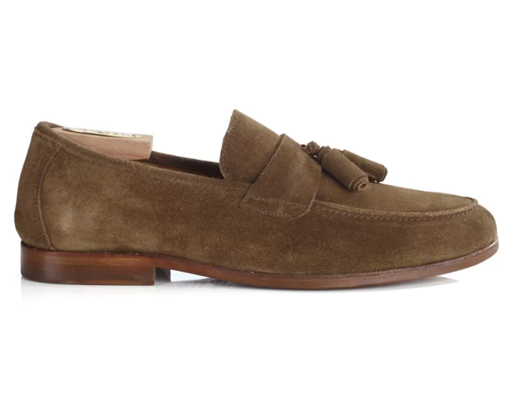 Bexley Loafers | Hazelnut Leather Suede Men'S Loafers Broglio Hazelnut Suede