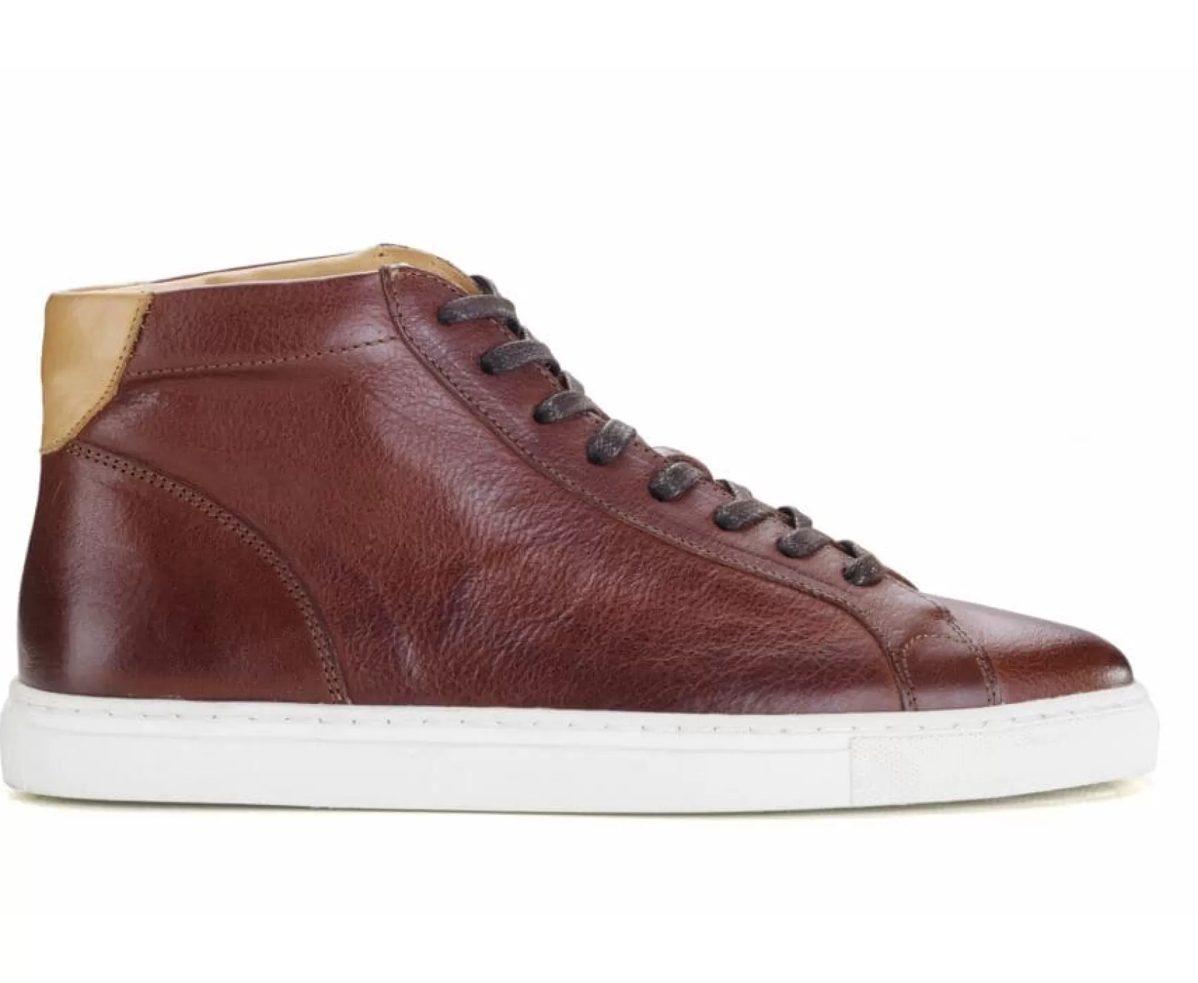 Bexley High-Top Trainers | High Top Trainers Thornlea Patina Chocolate