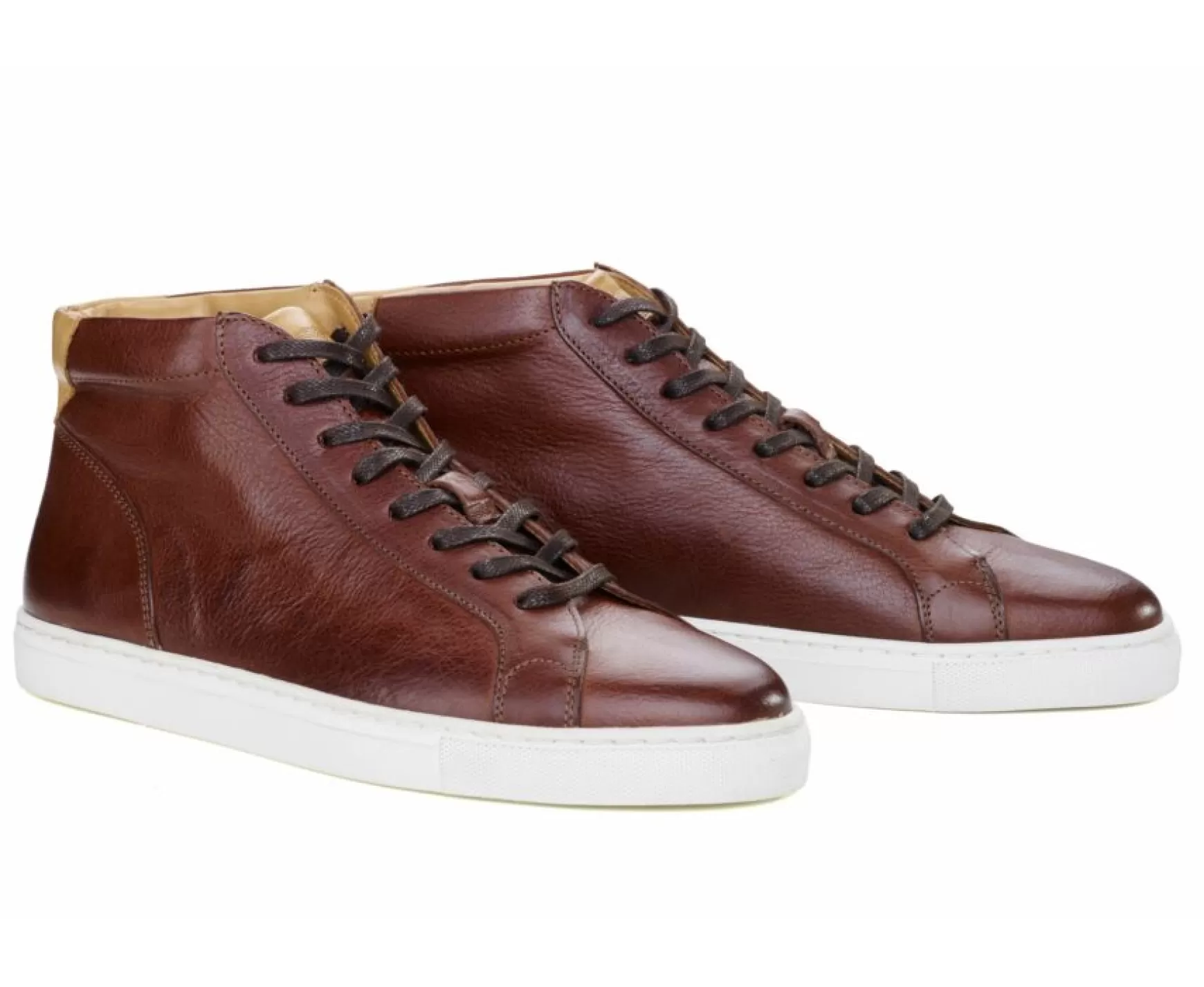 Bexley High-Top Trainers | High Top Trainers Thornlea Patina Chocolate