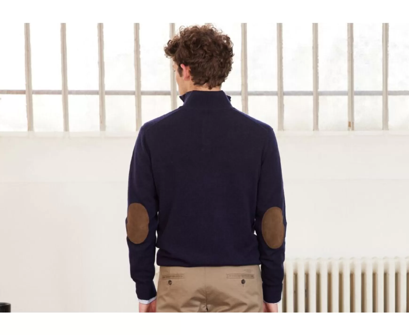 Bexley | High-Collar Wool Jumper Kiltan Navy