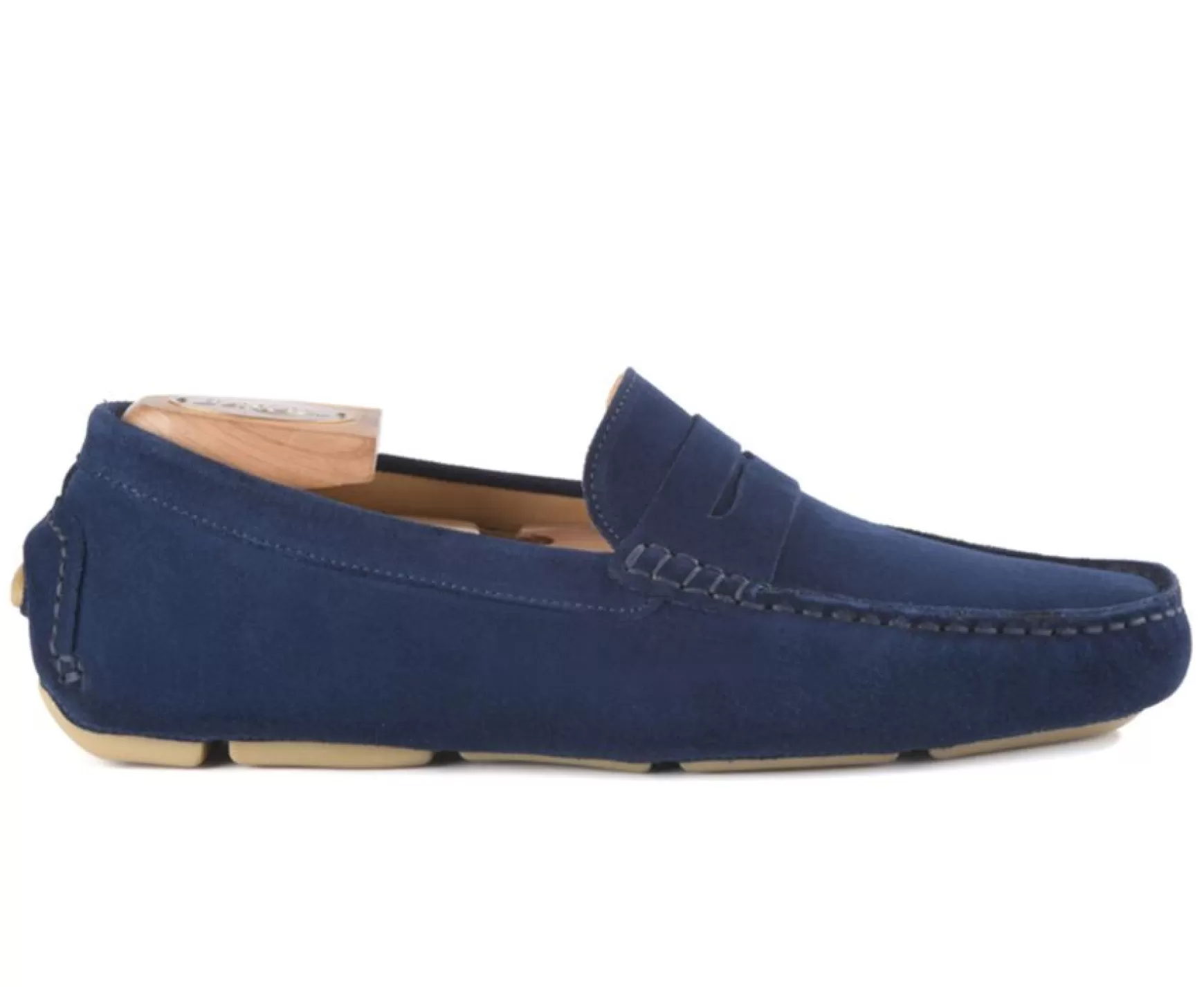 Bexley Moccasins | Indigo Blue Men'S Driving Moccasins Seacrest Indigo Blue Suede