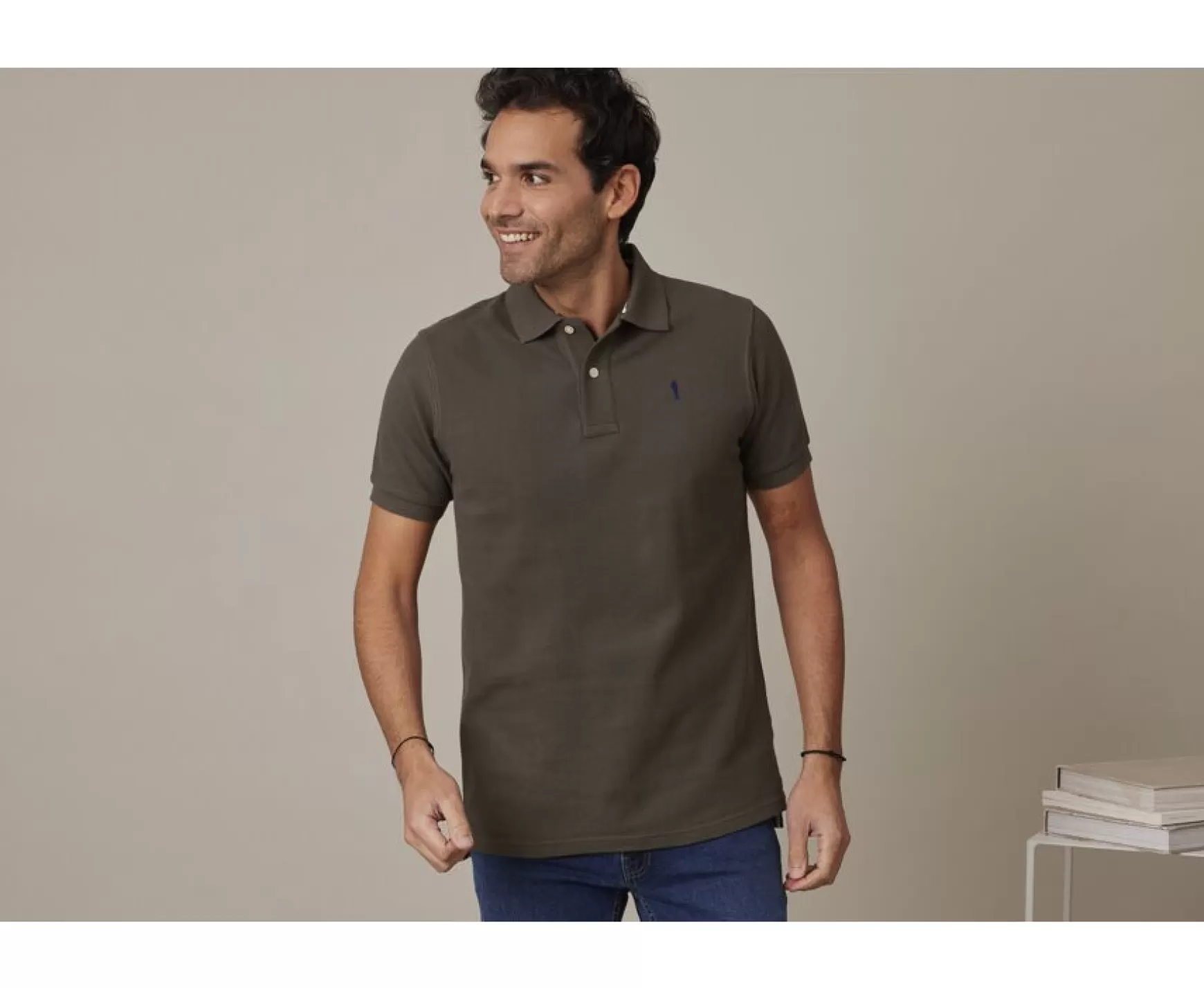 Bexley Adjusted Fit | Khaki Men'S Polo Shirt Andy Ii Kaki