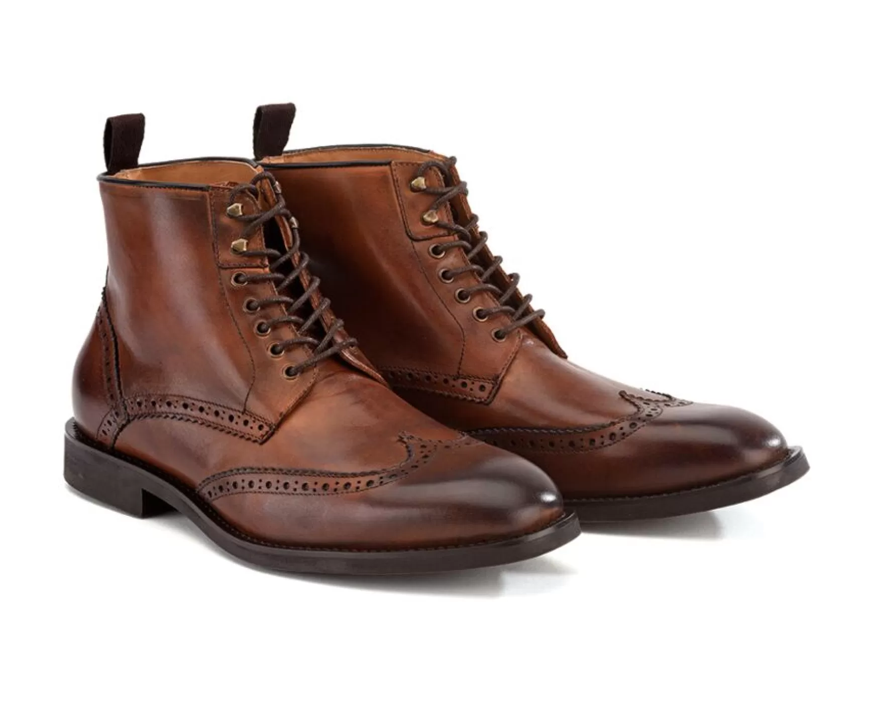 Bexley Boots Shoes | Lace-Up Boots Derby Charing Gomme City Patina Chestnut