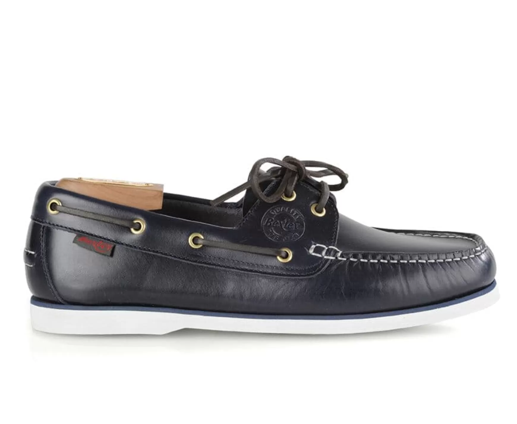 Bexley Moccasins | Leather Boat Shoes Trawler Navy