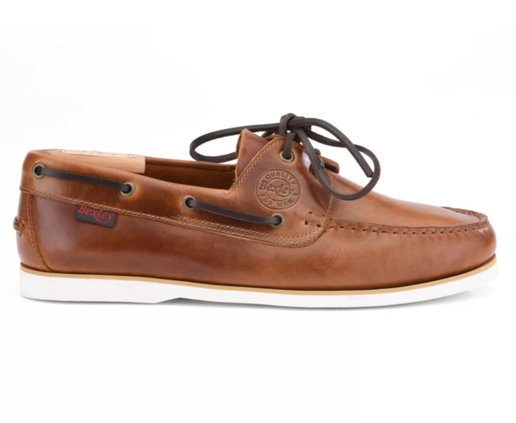 Bexley Moccasins | Leather Boat Shoes Trawler Brown Cognac