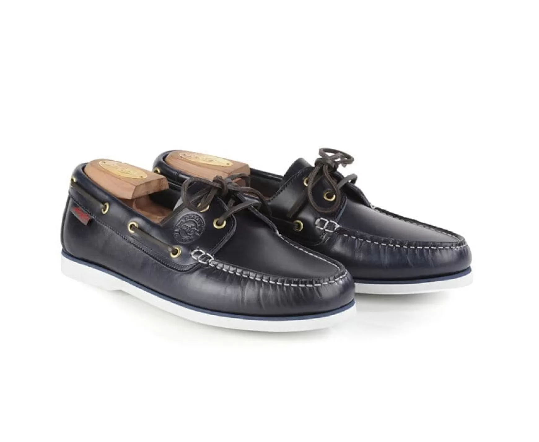 Bexley Moccasins | Leather Boat Shoes Trawler Navy