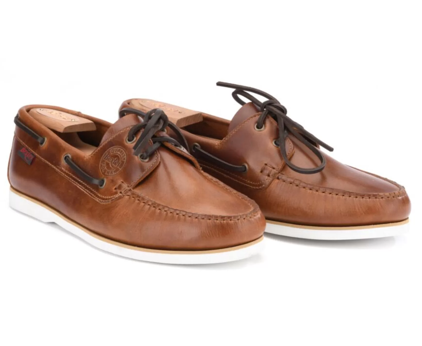 Bexley Moccasins | Leather Boat Shoes Trawler Brown Cognac