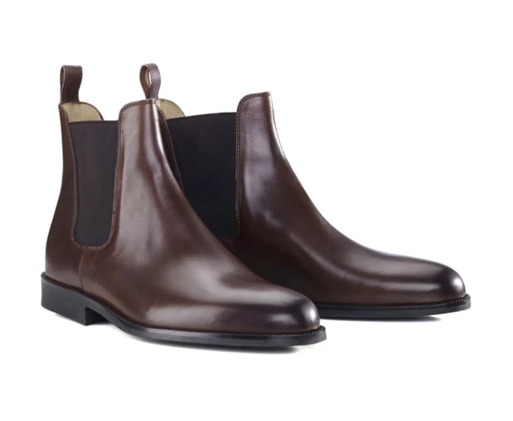 Bexley Boots Shoes | Leather Boots - Flager Gomme Ville | Patina Chocolate