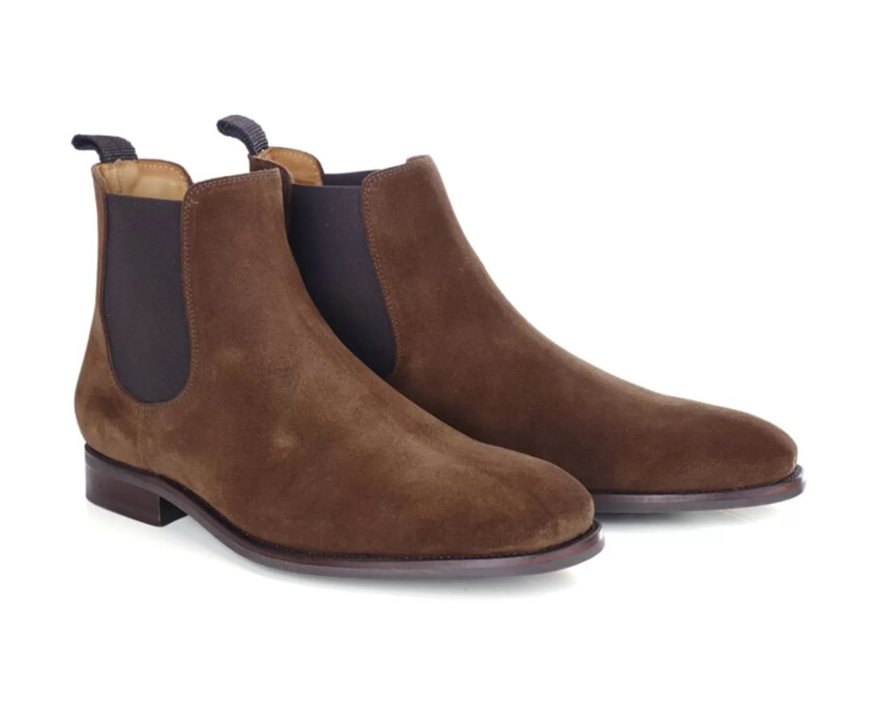 Bexley Comfort Shoes | Leather Chelsea Boots Alderton Gomme Havana Suede