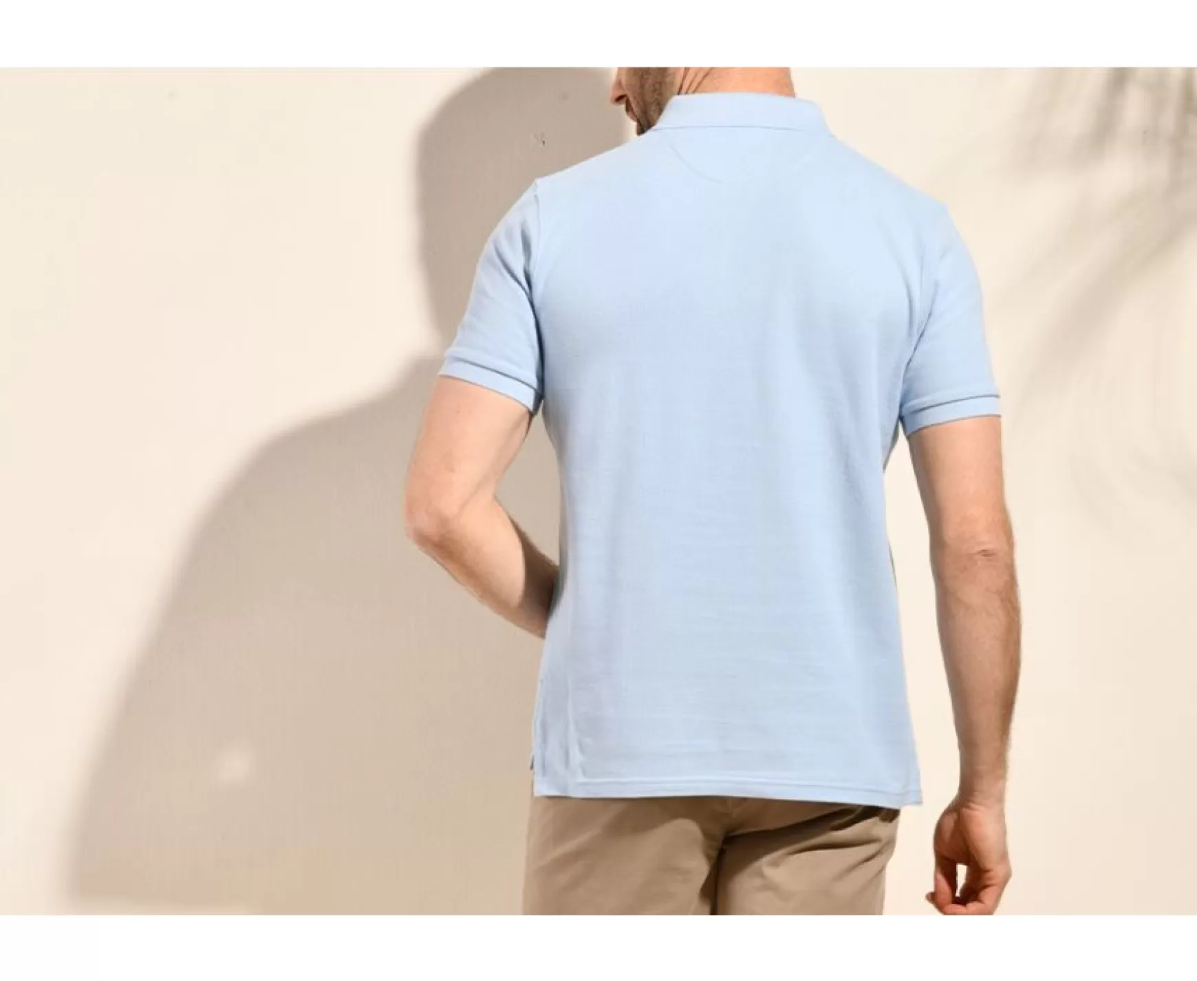 Bexley Adjusted Fit | Light Blue Men'S Polo Shirt Andy Ii Blue Sky