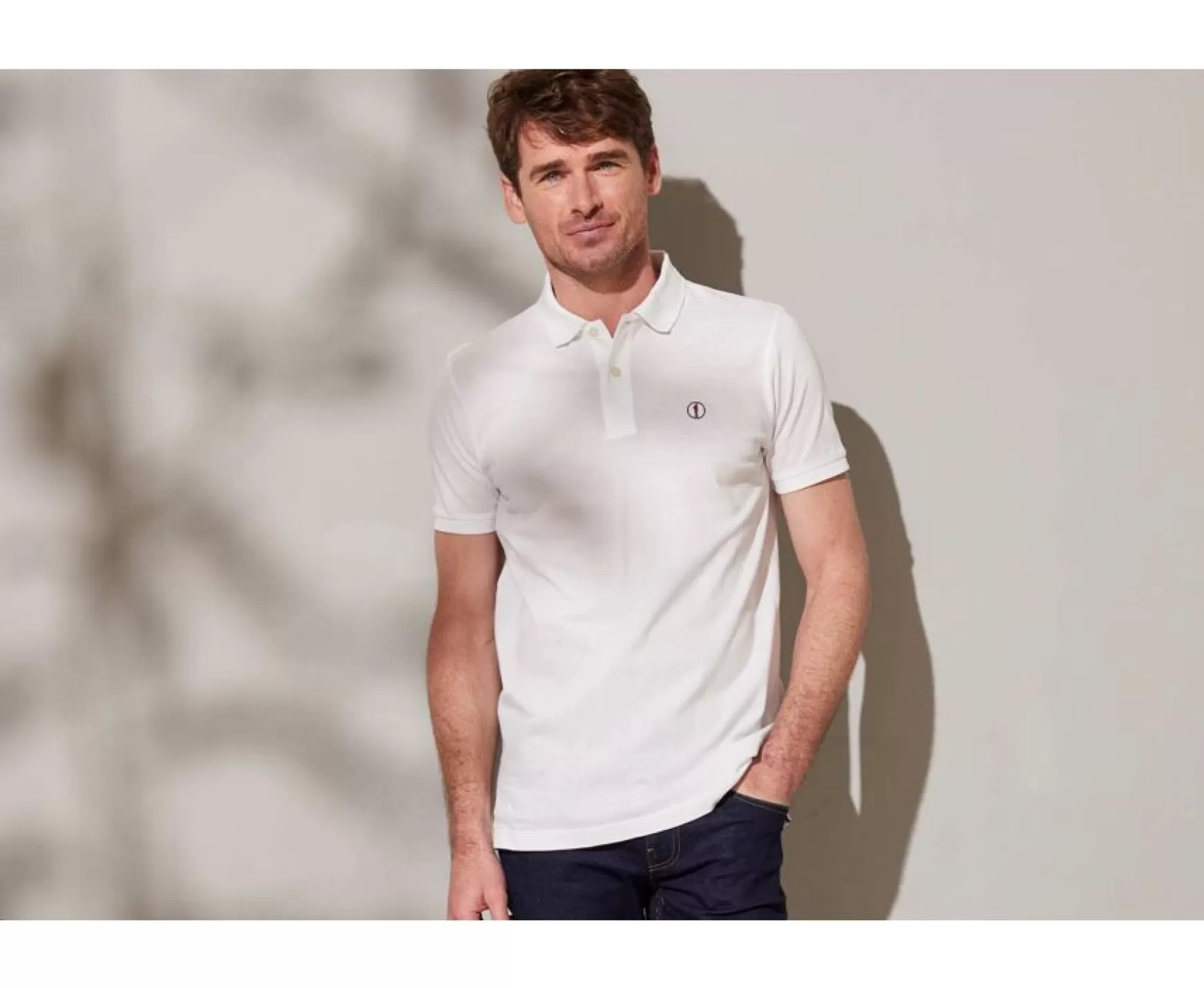 Bexley Adjusted Fit | Light Men'S Polo Shirt Alston White