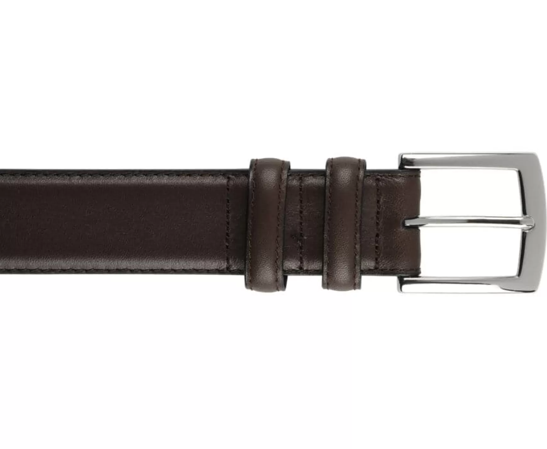 Bexley | Luxury Belt For Men Westgate Silver Chocolate